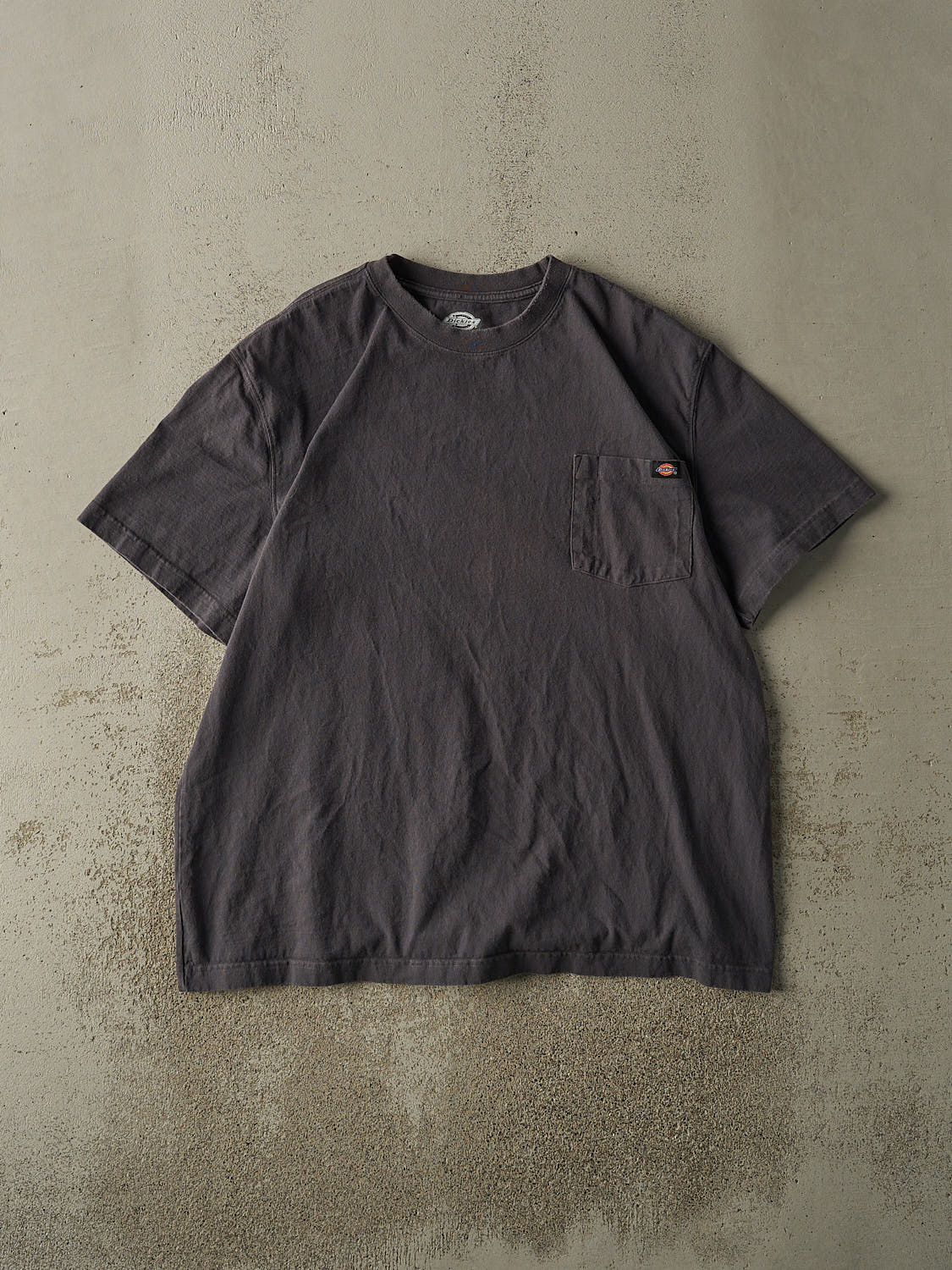 Vintage Y2K Charcoal Grey Dickies Pocket Tee (XL/XXL)