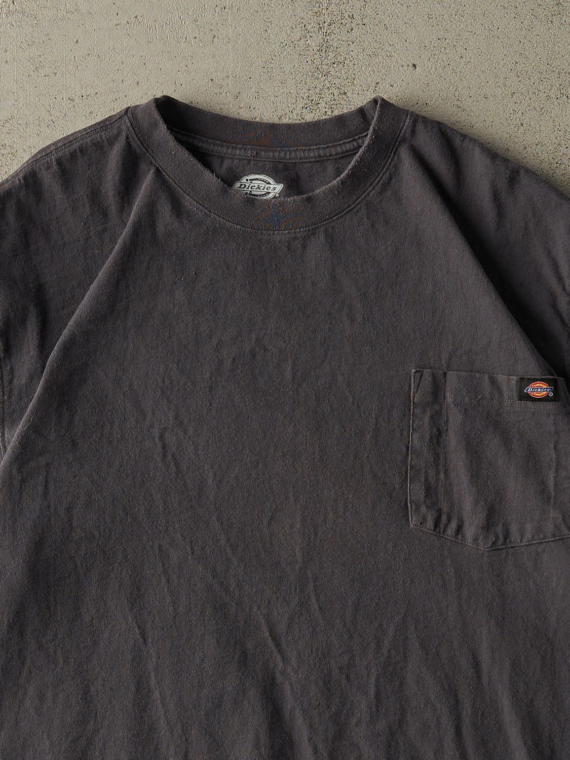 Vintage Y2K Charcoal Grey Dickies Pocket Tee (XL/XXL)