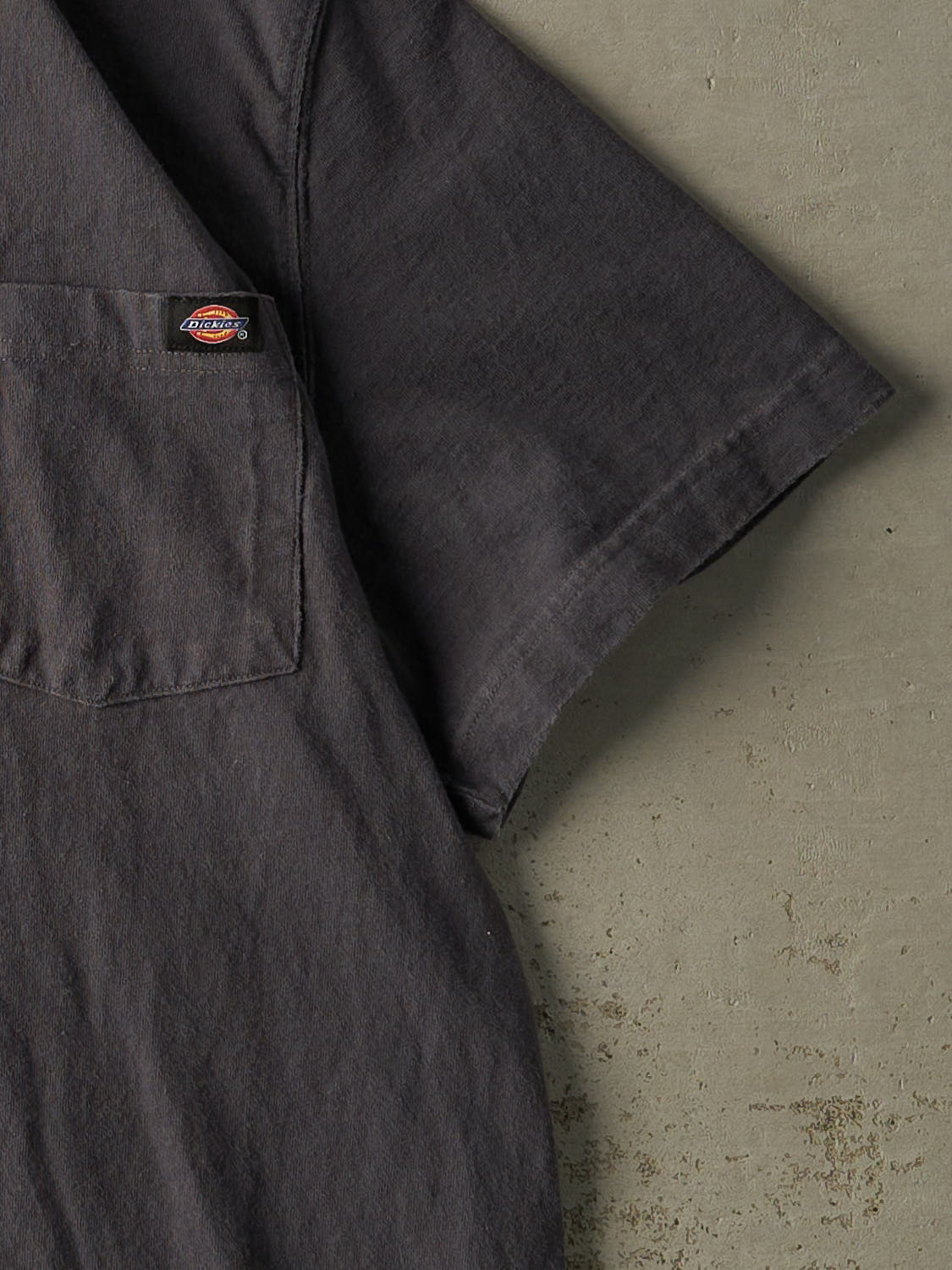Vintage Y2K Charcoal Grey Dickies Pocket Tee (XL/XXL)