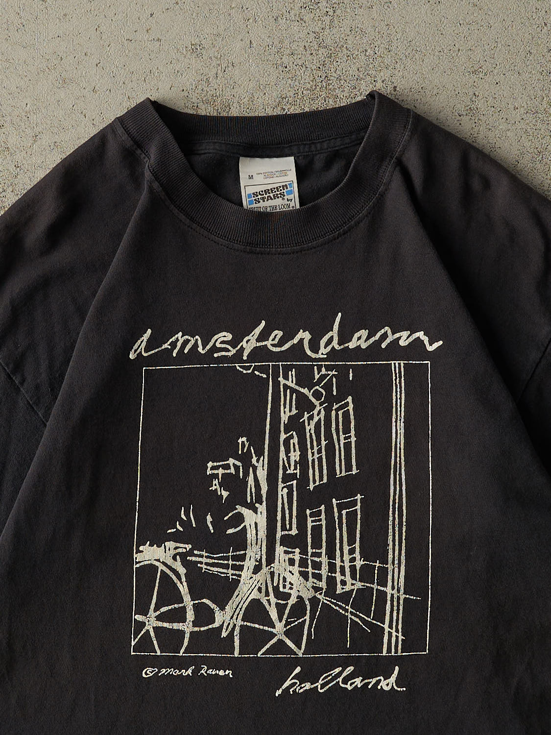 Vintage 90s Black Amsterdam Tee (M/L)