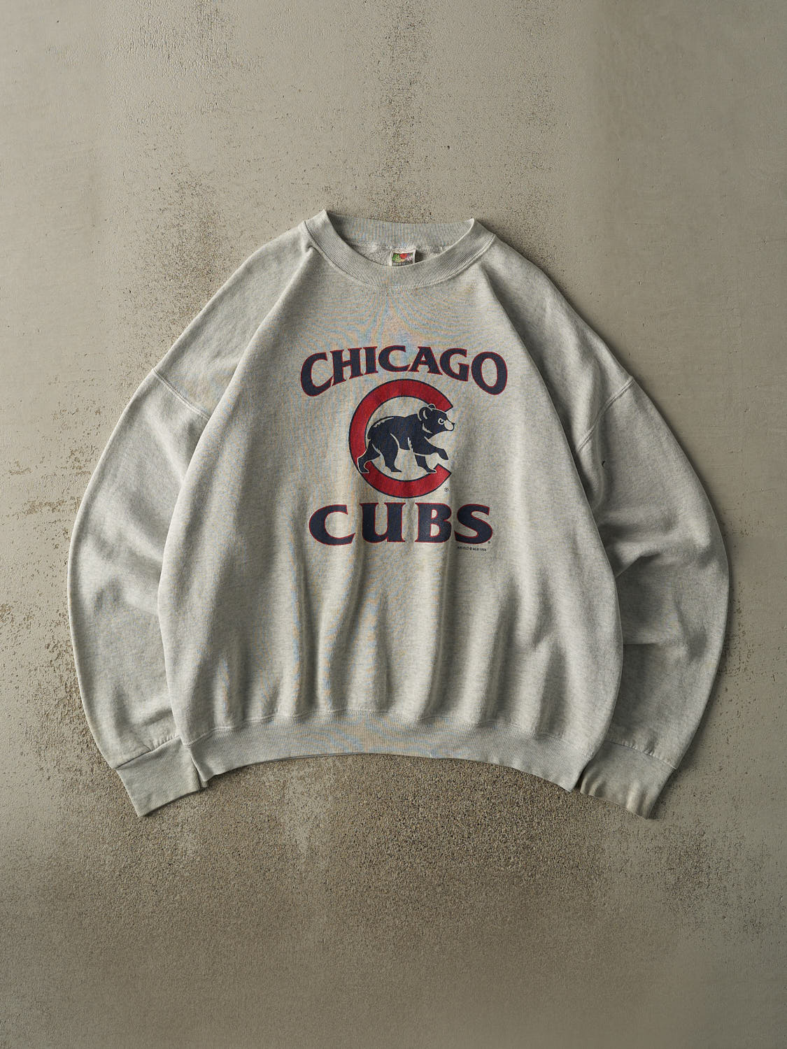 Vintage 96' Heather Grey Chicago Cubs Crewneck (XL)