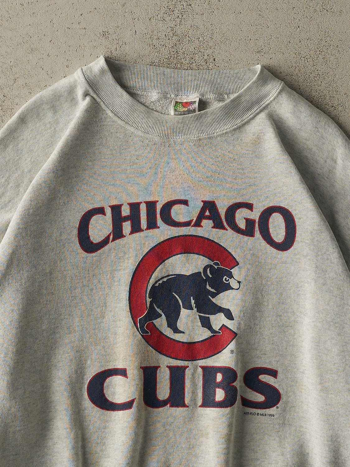 Vintage 96' Heather Grey Chicago Cubs Crewneck (XL)