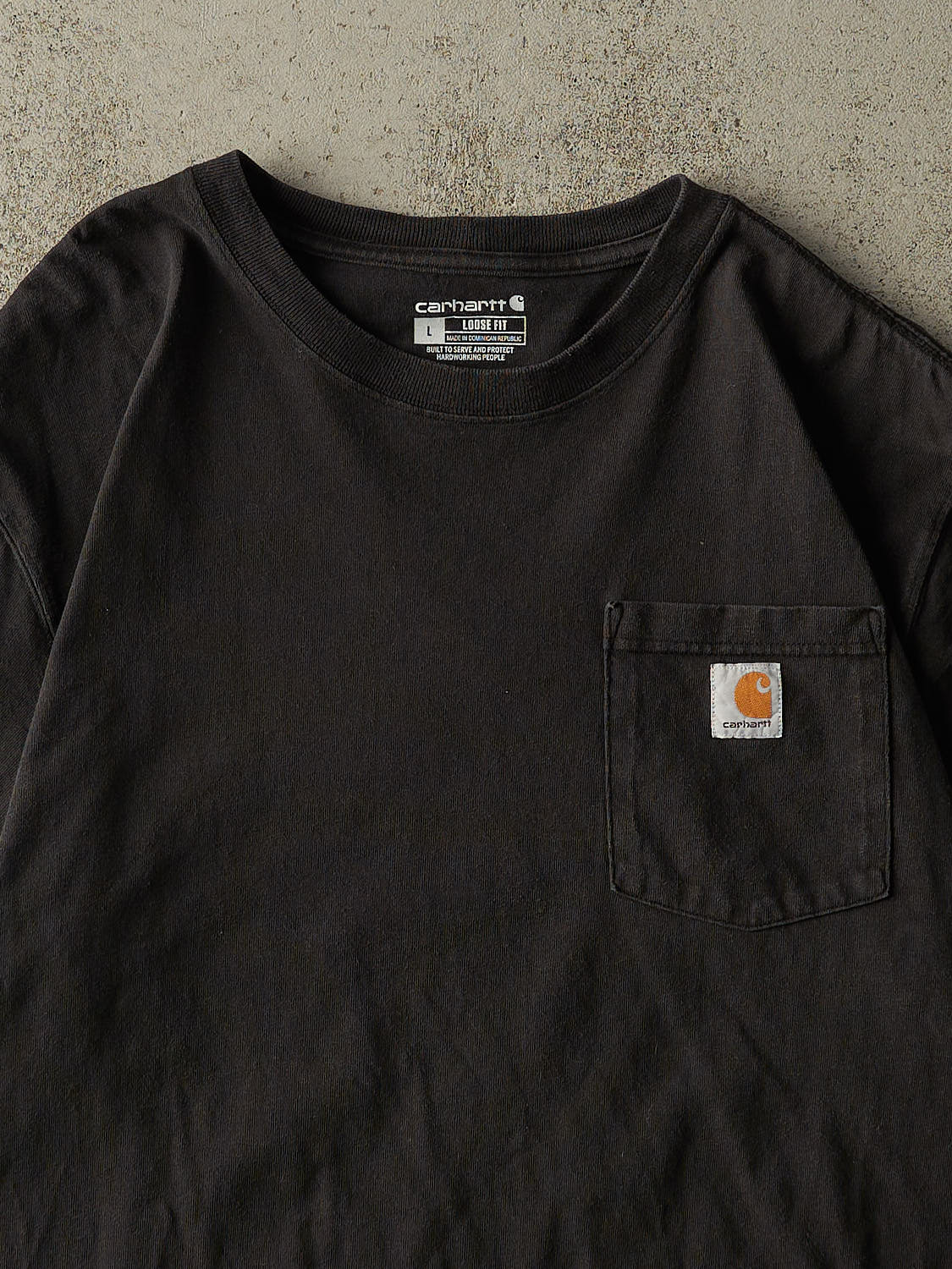 Vintage Y2K Black Carhartt Pocket Tee (XL)