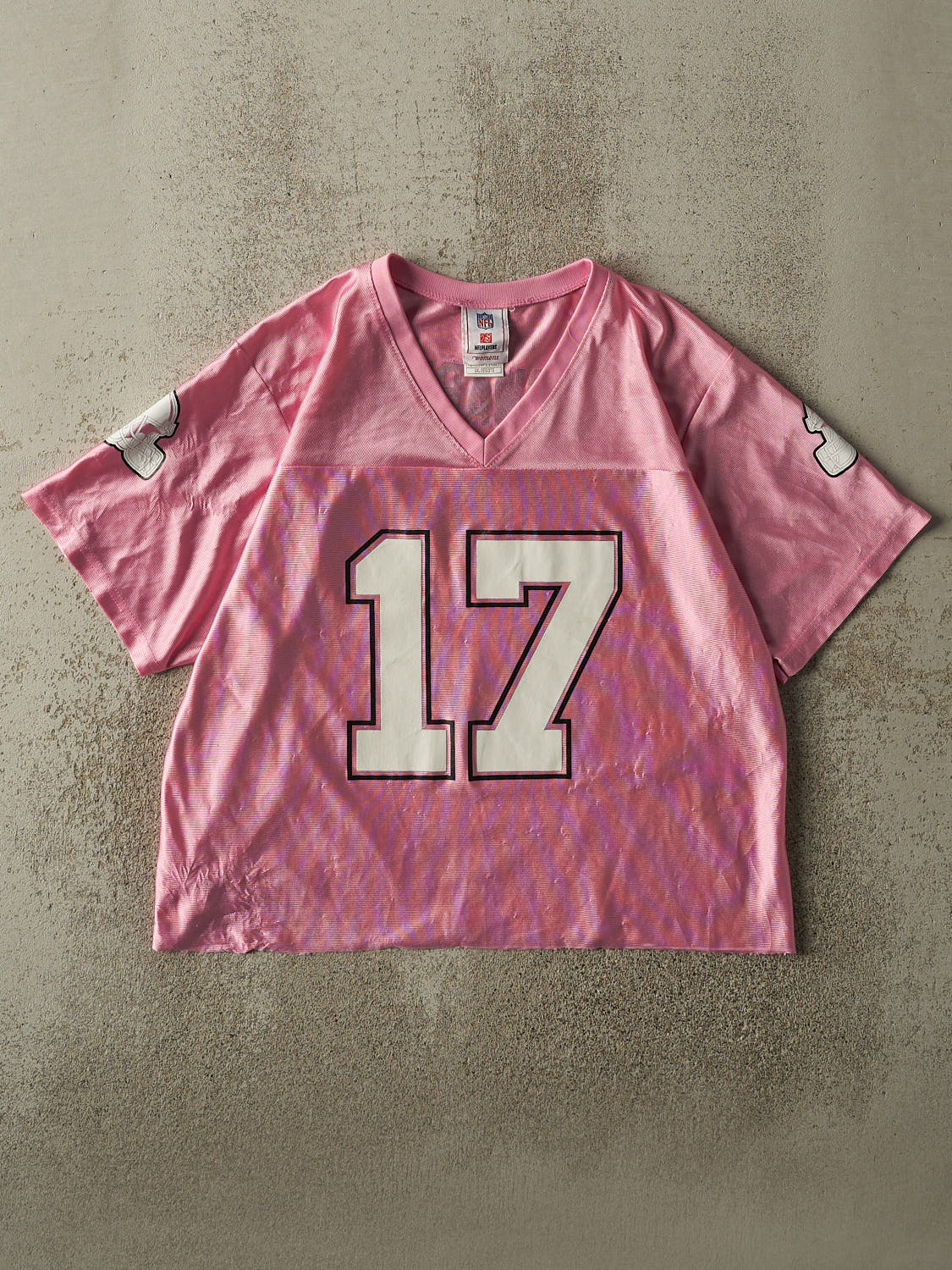Vintage Y2K Pink Cleveland Browns #17 Braylon Edwards Cropped Football Jersey (S/M)