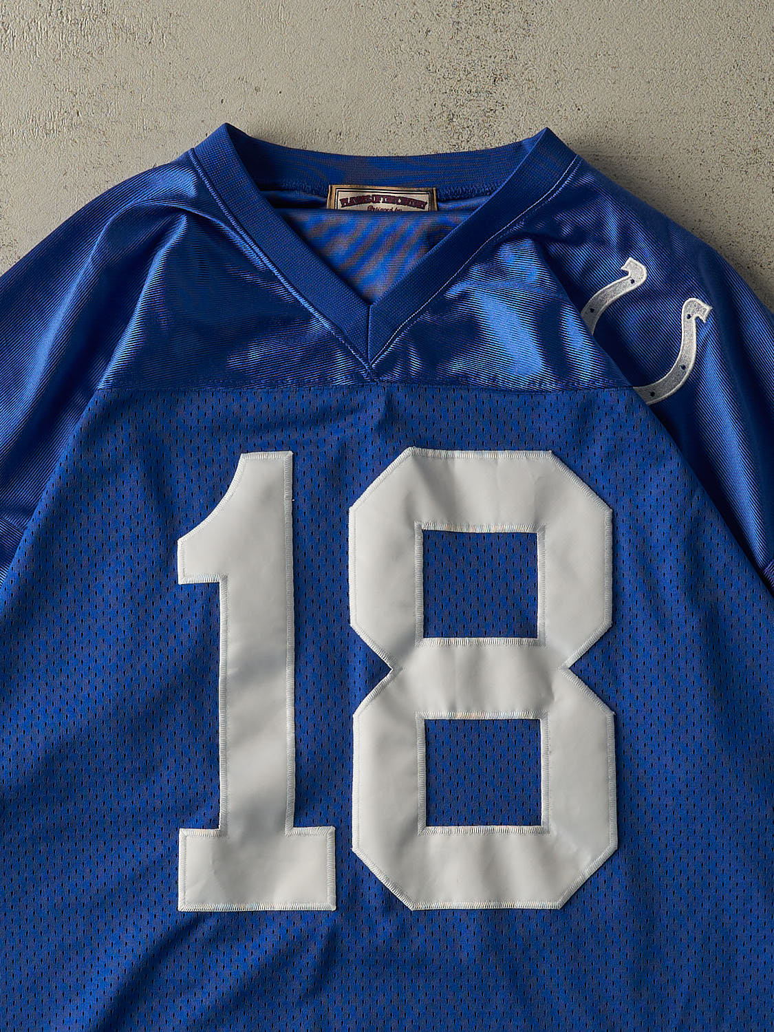 Vintage 04' Blue Indianapolis Colts #18 Peyton Manning Football Jersey (XXL/XXXL)