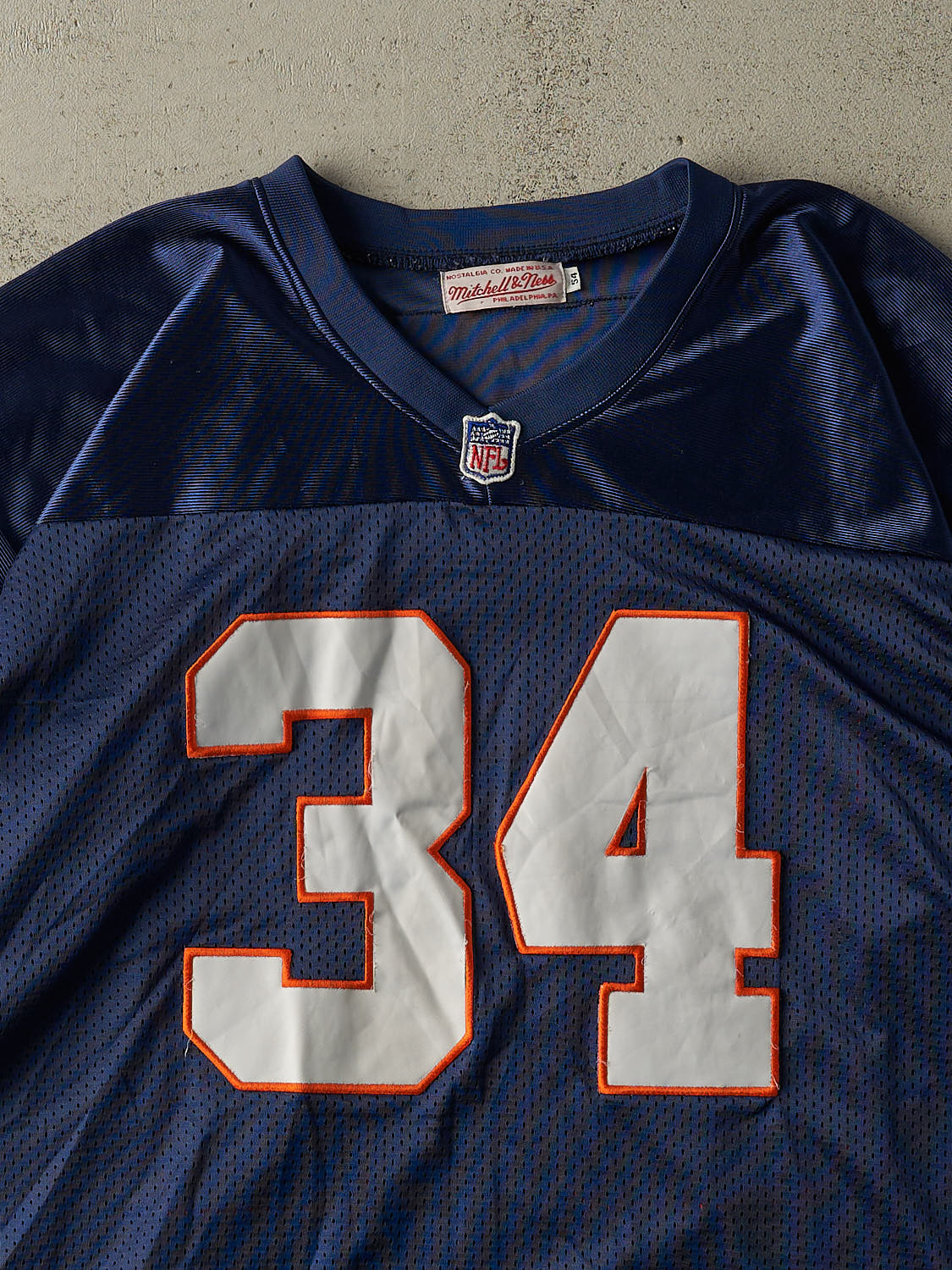 Vintage Y2K Navy Blue Chicago Bears #34 Walter Payton Football Jersey (XXXL)