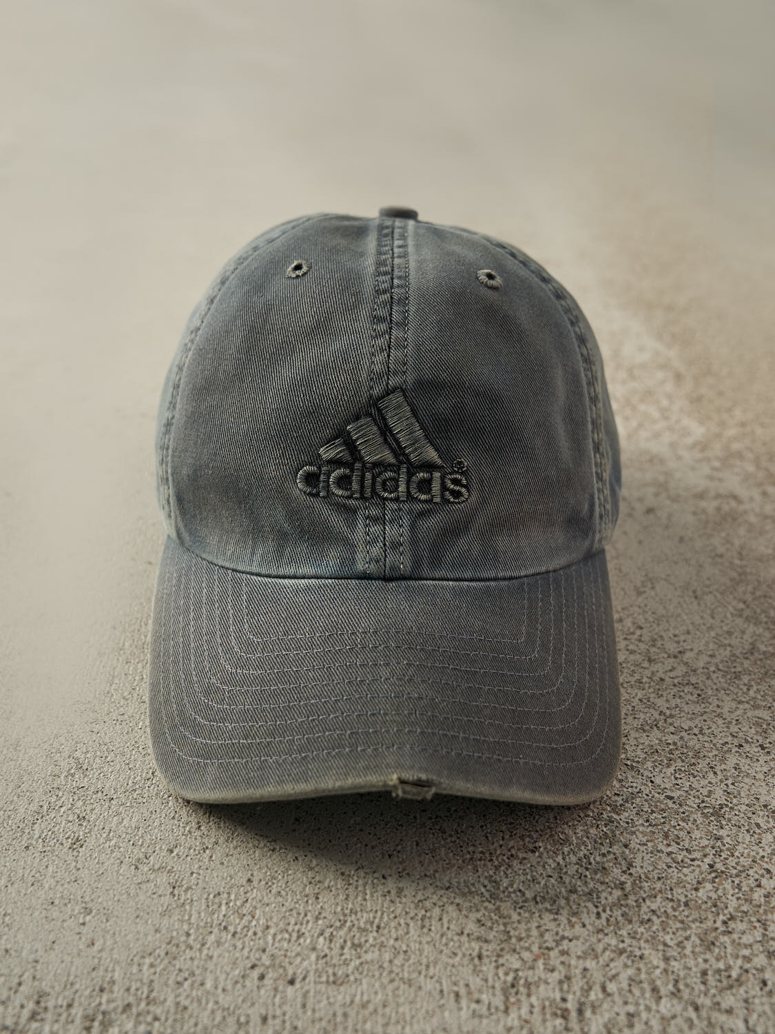 Vintage Y2K Washed Navy Blue Adidas Strapback