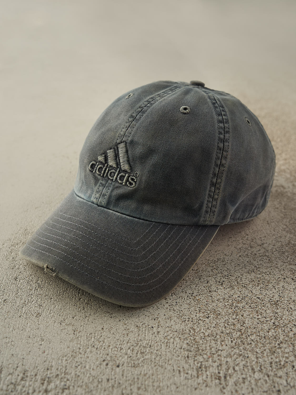 Vintage Y2K Washed Navy Blue Adidas Strapback