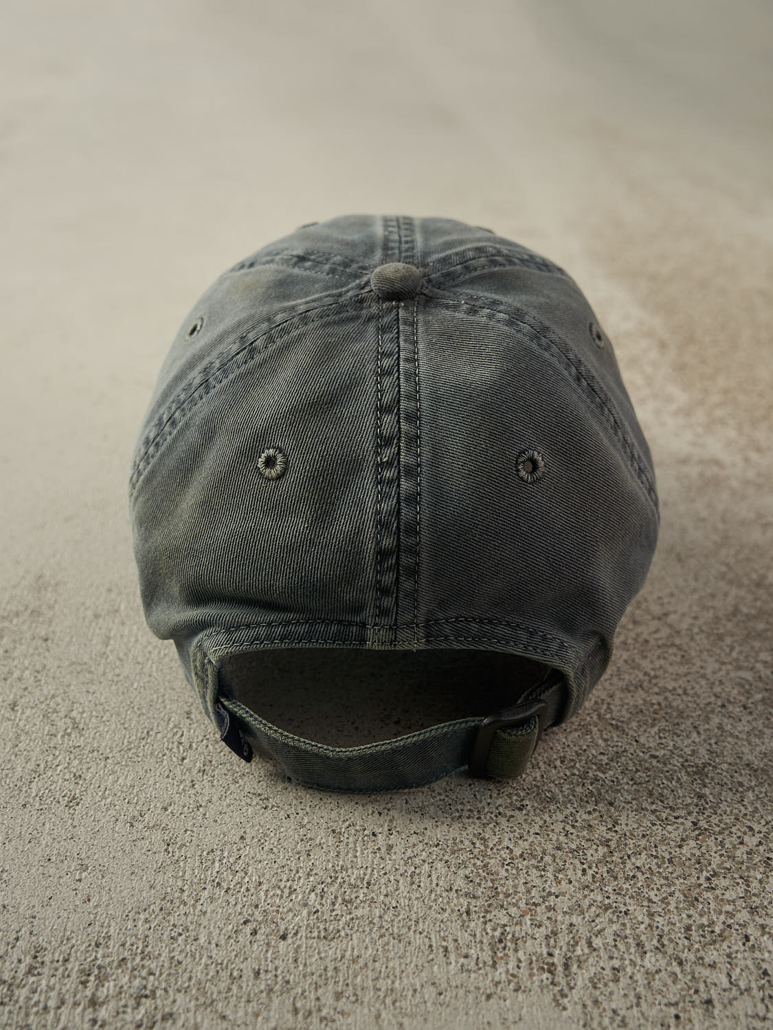 Vintage Y2K Washed Navy Blue Adidas Strapback