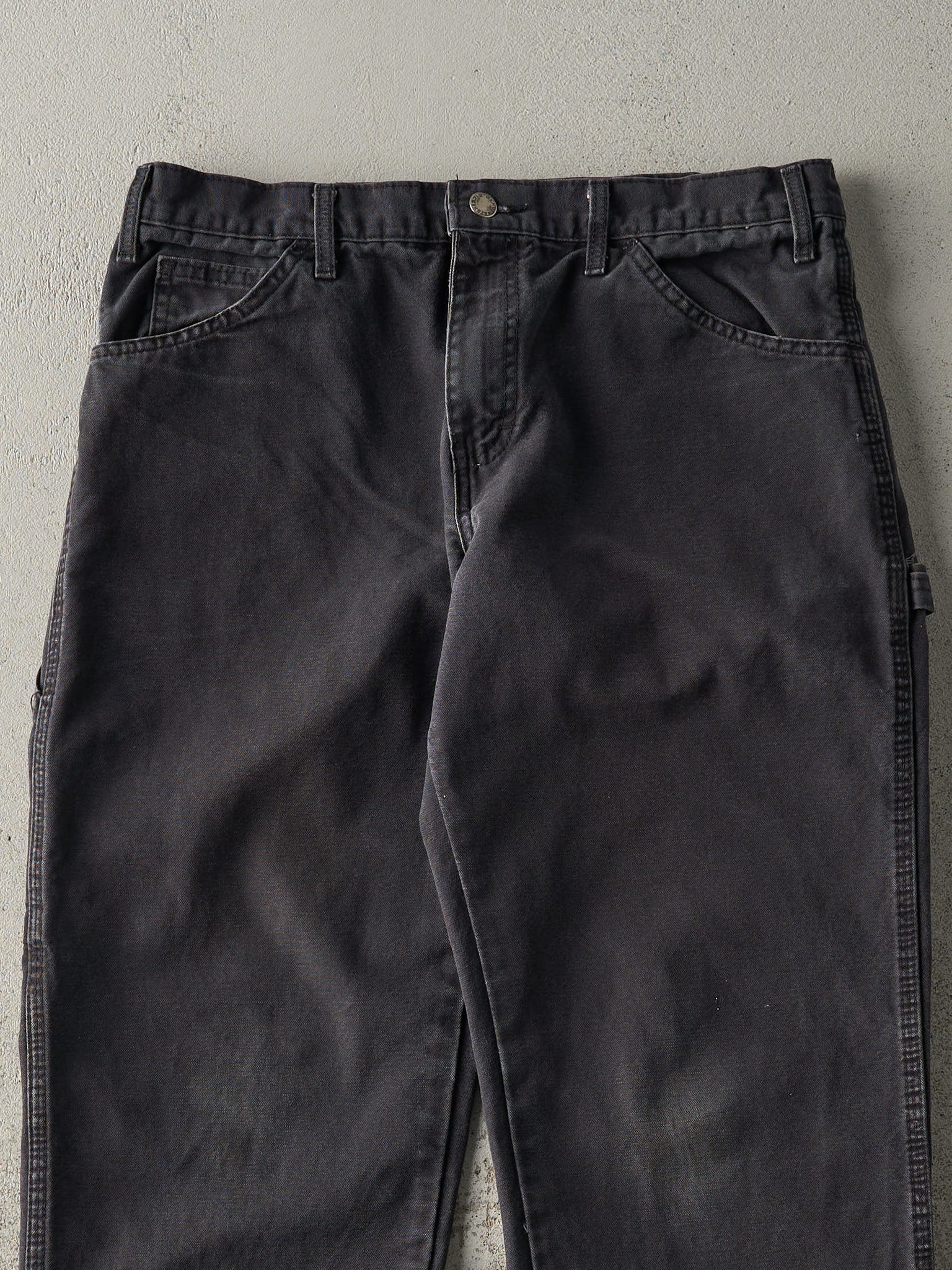 Vintage Y2K Faded Black Dickies Lightweight Carpenter Pants (32x29.5)