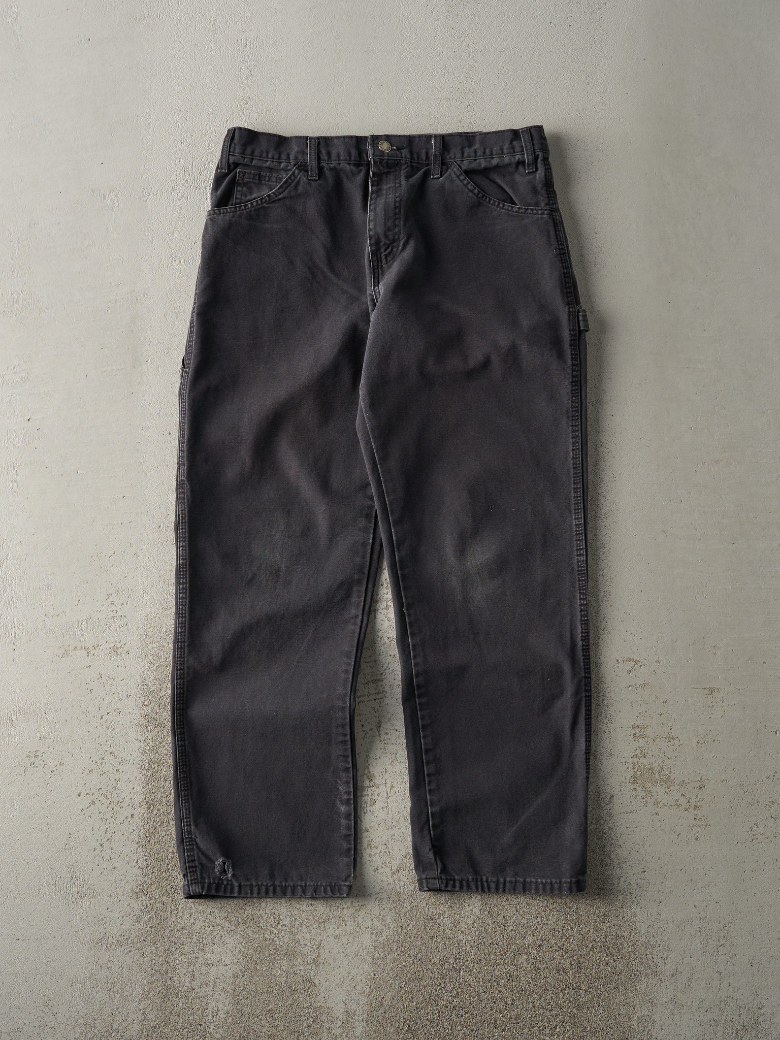 Vintage Y2K Faded Black Dickies Lightweight Carpenter Pants (32x29.5)