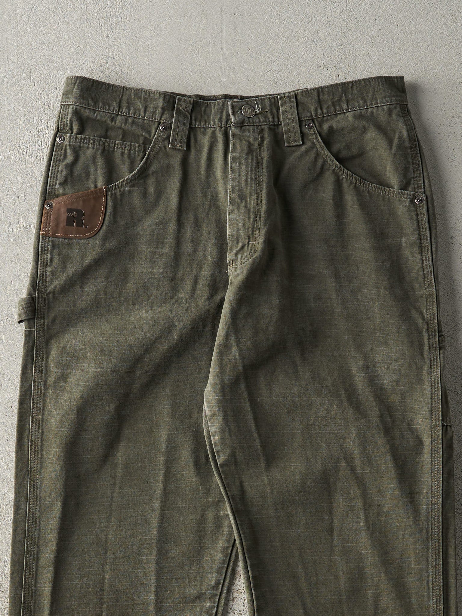 Vintage Y2K Green Wrangler Riggs Ripstop Carpenter Pants (33x31)