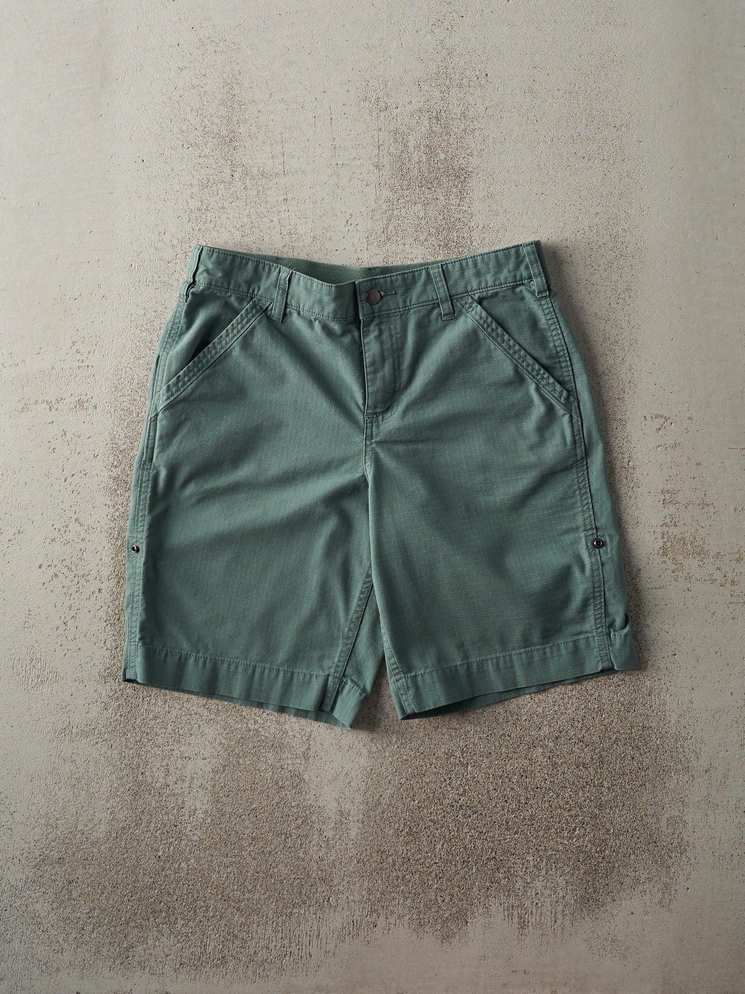 Vintage Y2K Green Carhartt Ripstop Shorts (33x9.5)