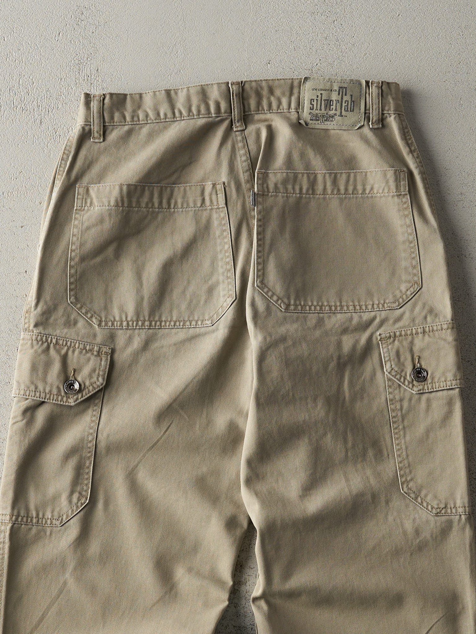 Vintage Y2K Beige Levi's SilverTab Cargo Pants (29x30.5)