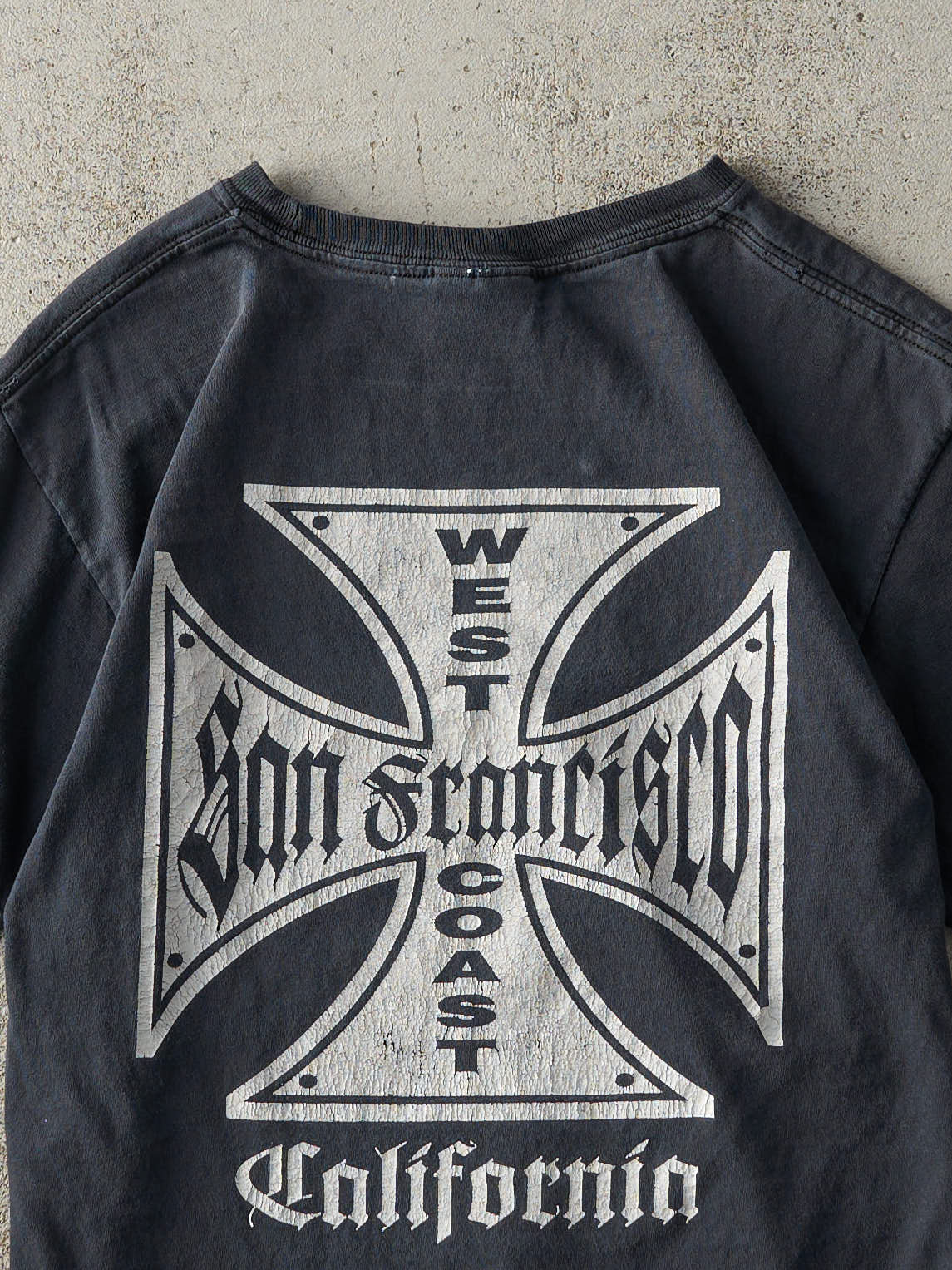 Vintage Y2K Black West Coast San Francisco Tee (XS)