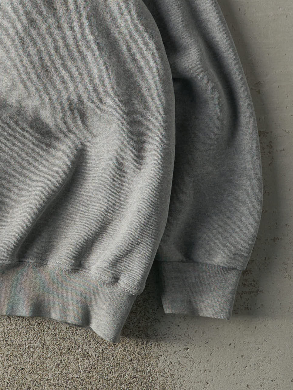 Vintage 90s Grey Embroidered Adidas Logo Crewneck (XL)