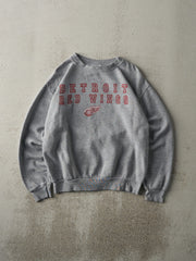 Vintage 90s Grey Detroit Red Wings Crewneck (M)