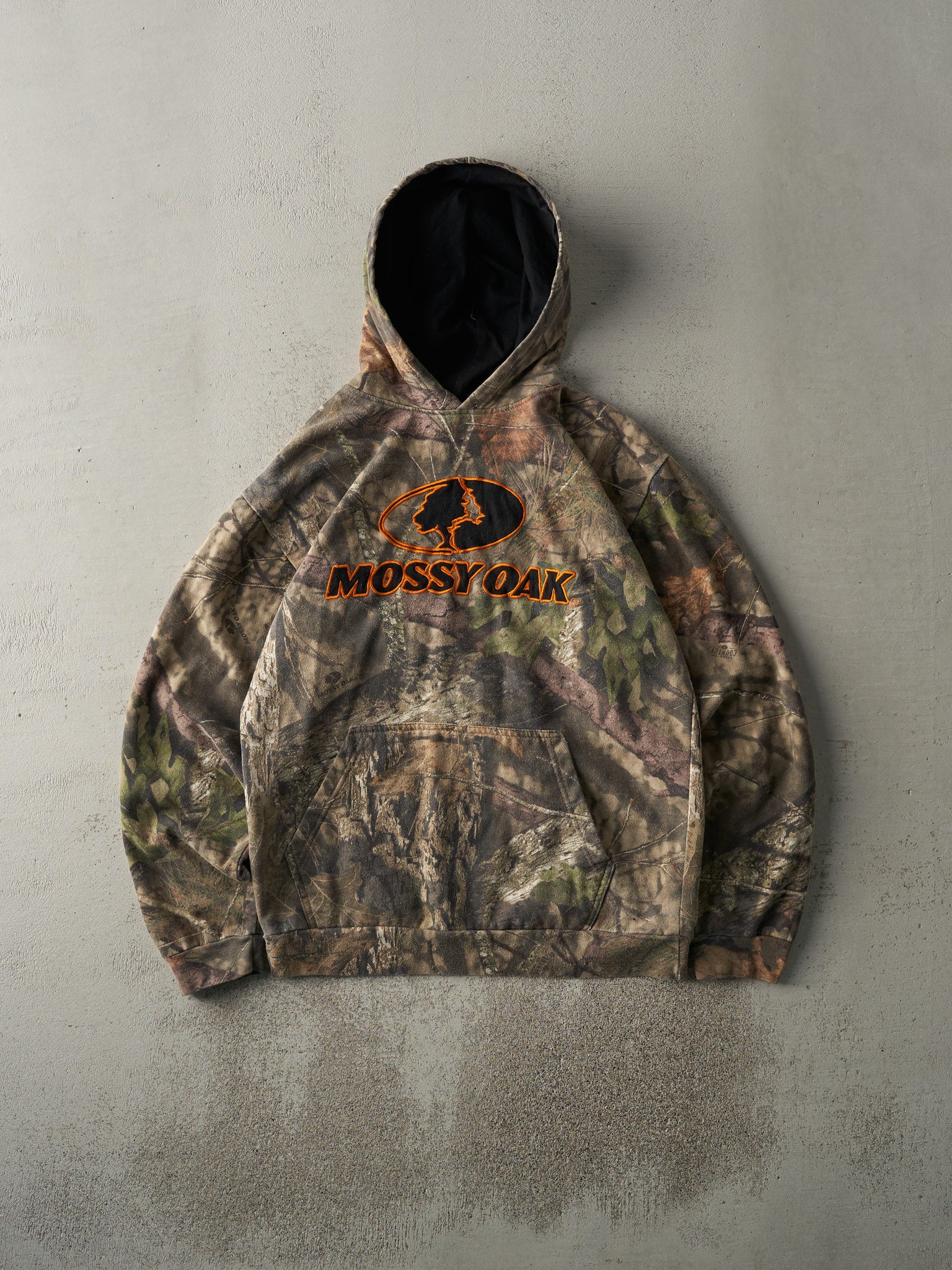 Vintage Y2K Mossy Oak x Break Up Camo Logo Hoodie (M)