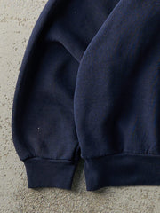 Vintage 90s Navy Blue Blank Crewneck (L/XL)