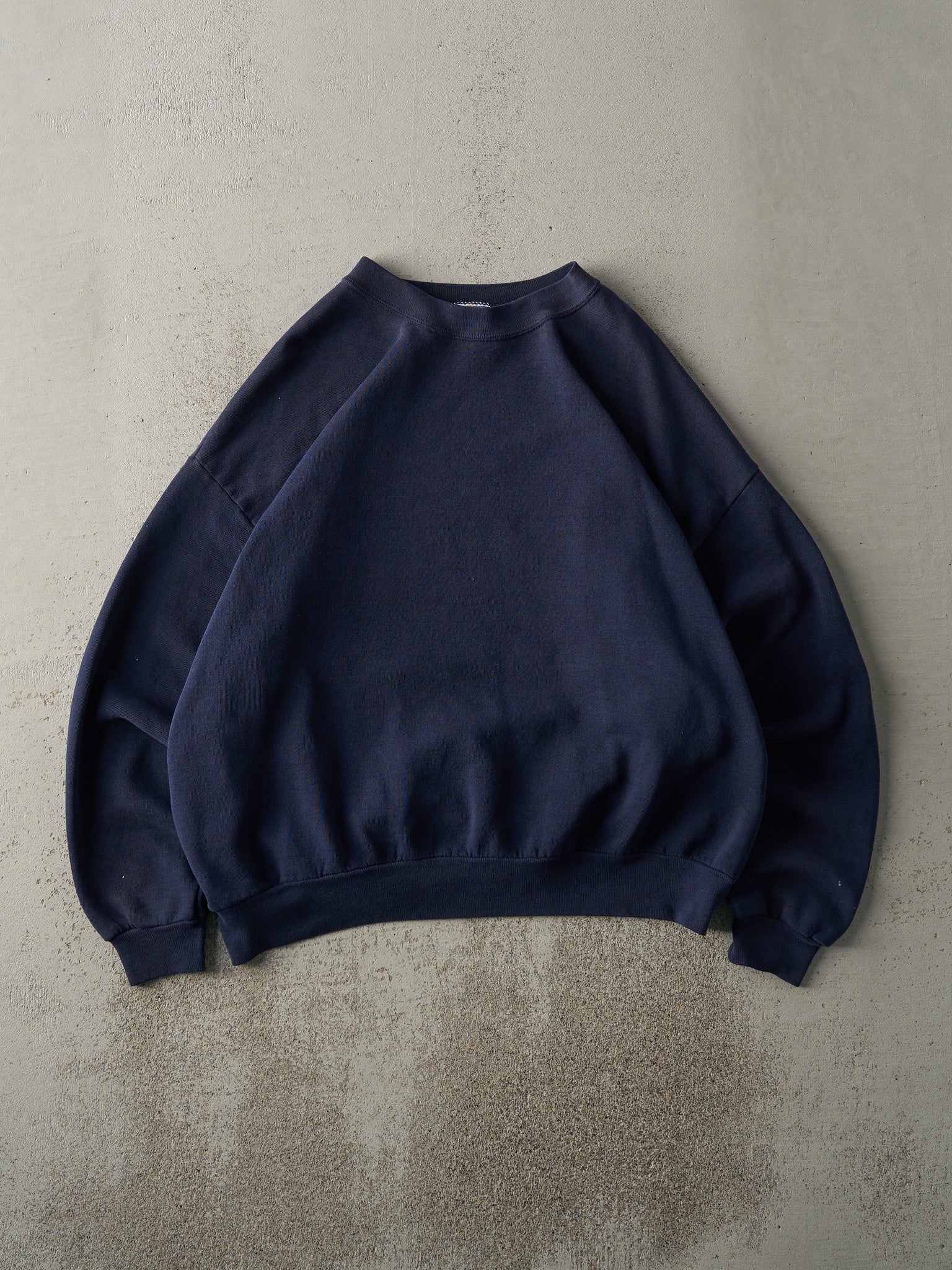 Vintage 90s Navy Blue Blank Crewneck (L/XL)