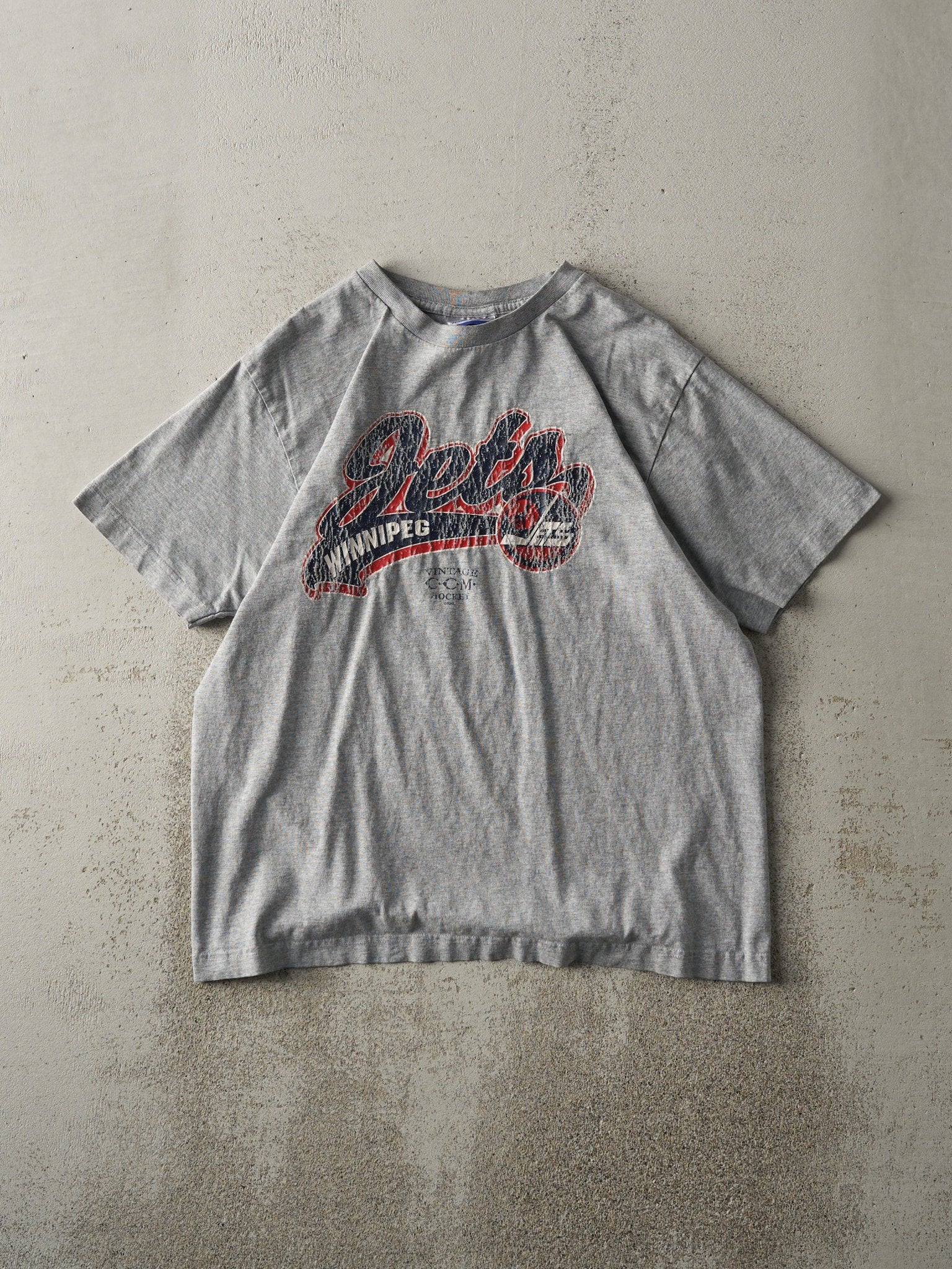 Vintage Y2K Grey Winnipeg Jets Tee (M)