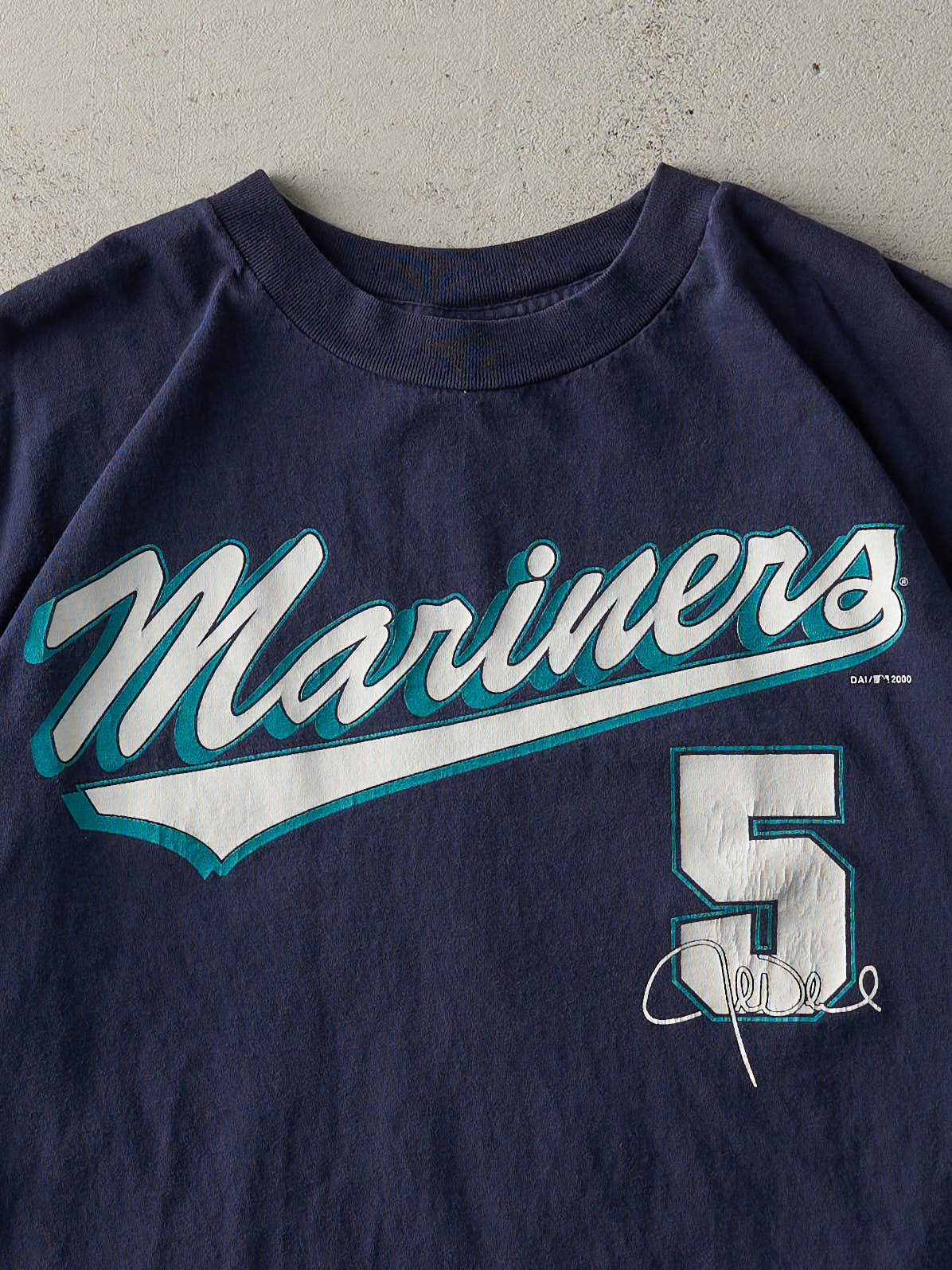 Vintage 00' Navy Blue Seattle Mariners #5 Olerud Tee (L)