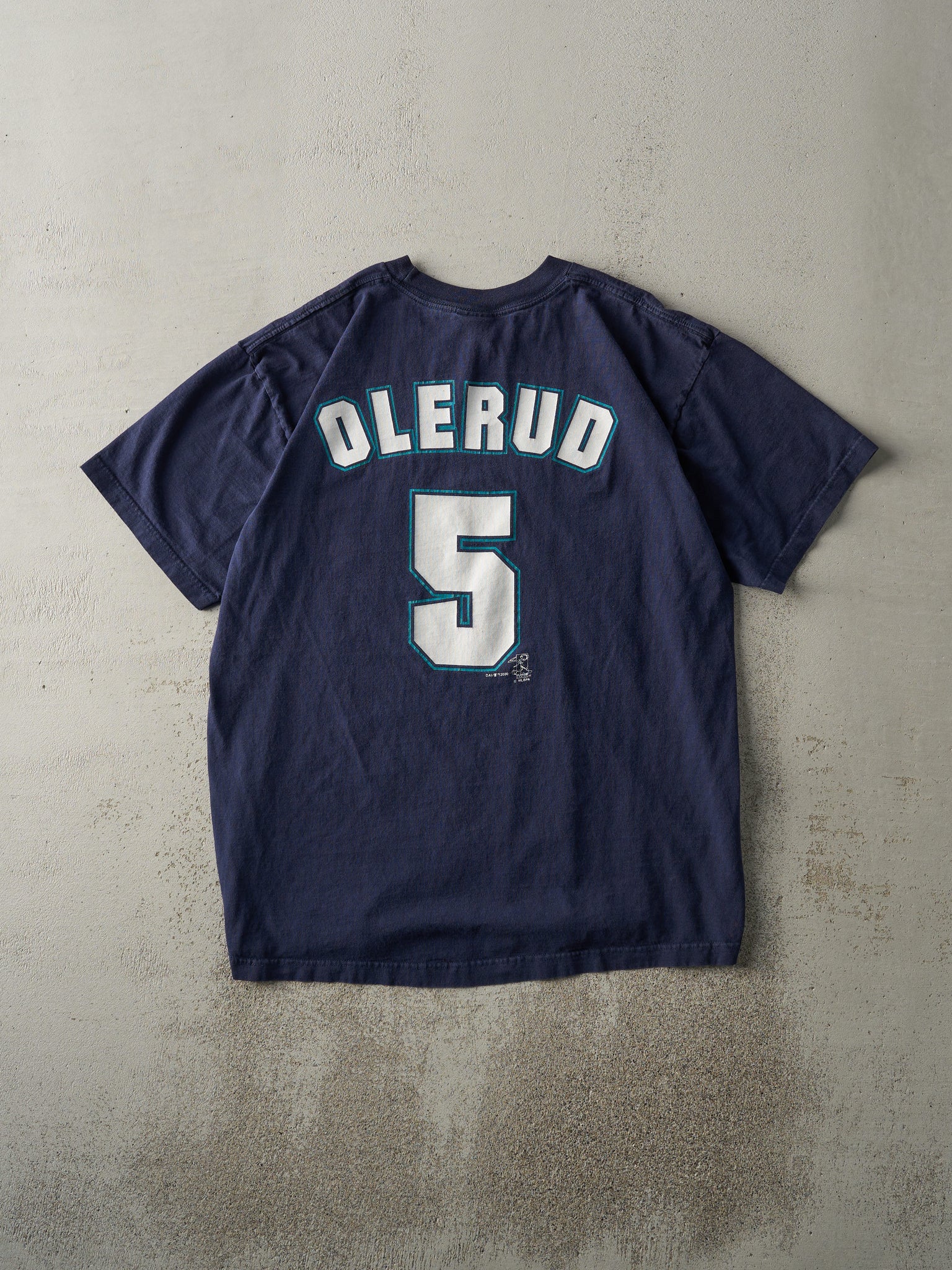 Vintage 00' Navy Blue Seattle Mariners #5 Olerud Tee (L)