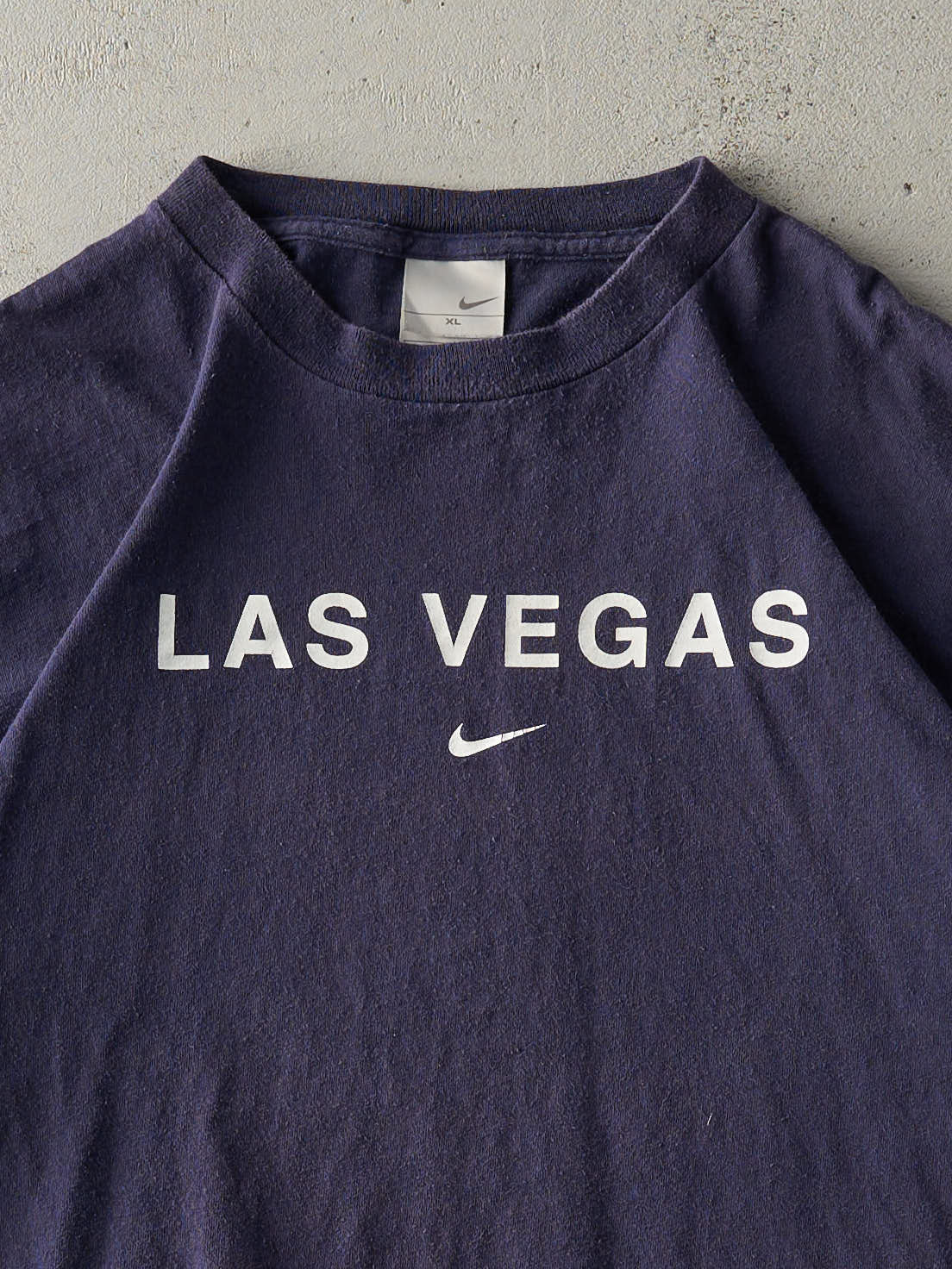 Vintage Y2K Navy Blue Nike Las Vegas Tee (L)