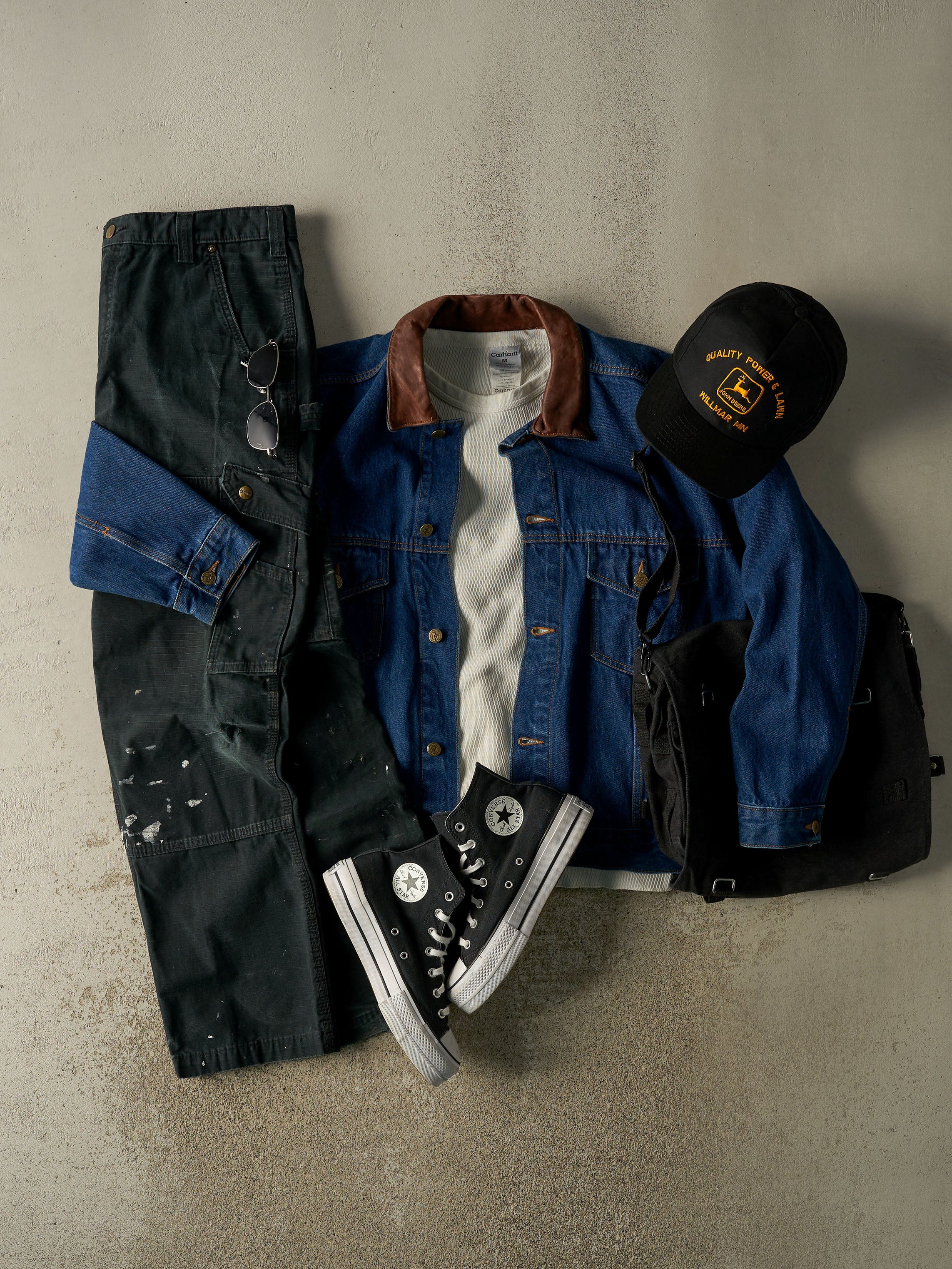 Vintage 90s Dark Wash Marlboro Denim Jacket (L/XL)