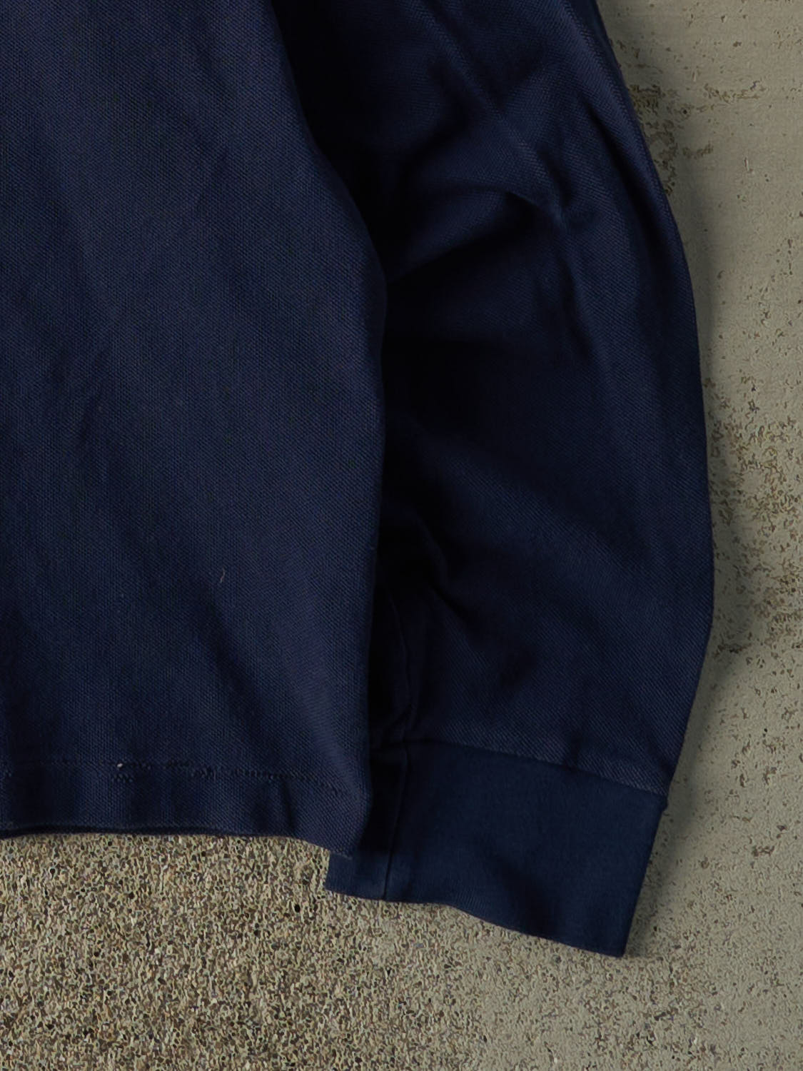 Vintage Y2K Navy Blue Polo Ralph Lauren Quarter Button (S/M)