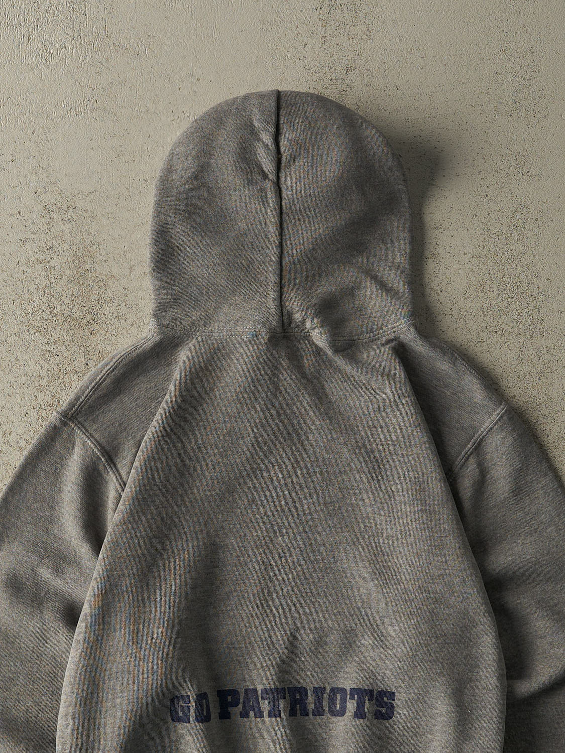 Vintage Y2K Charcoal Grey Beyer Patriots Hoodie (S)