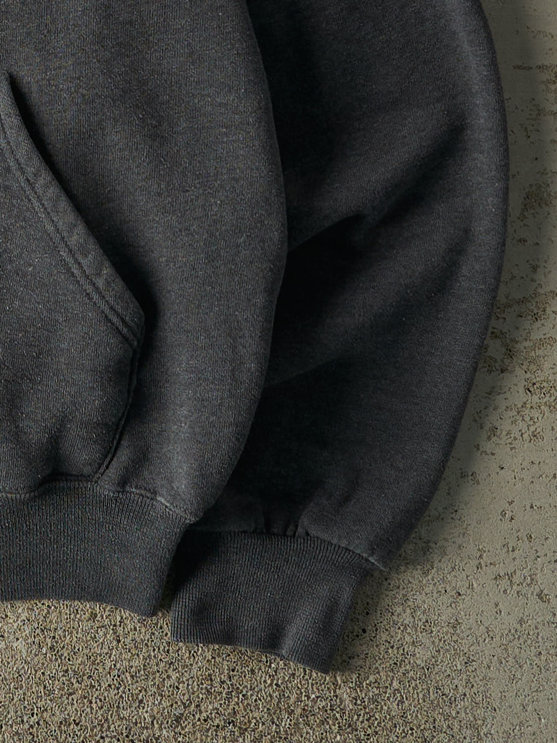 Vintage 90s Charcoal Grey Russell Athletic Zip Up Hoodie (S/M)