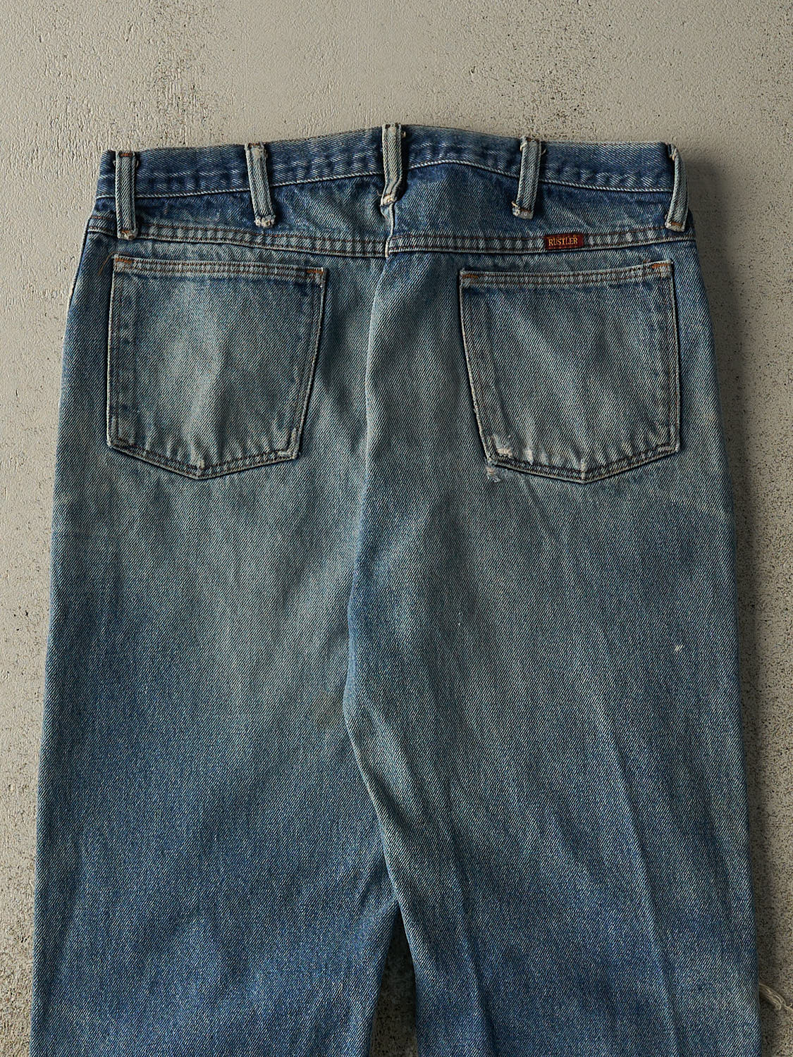 Vintage 90s Mid Wash Rustler Jeans (32x29)