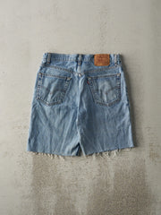 Vintage 90s Light Wash Levi's 550 Cut Off Jean Shorts (31x9)