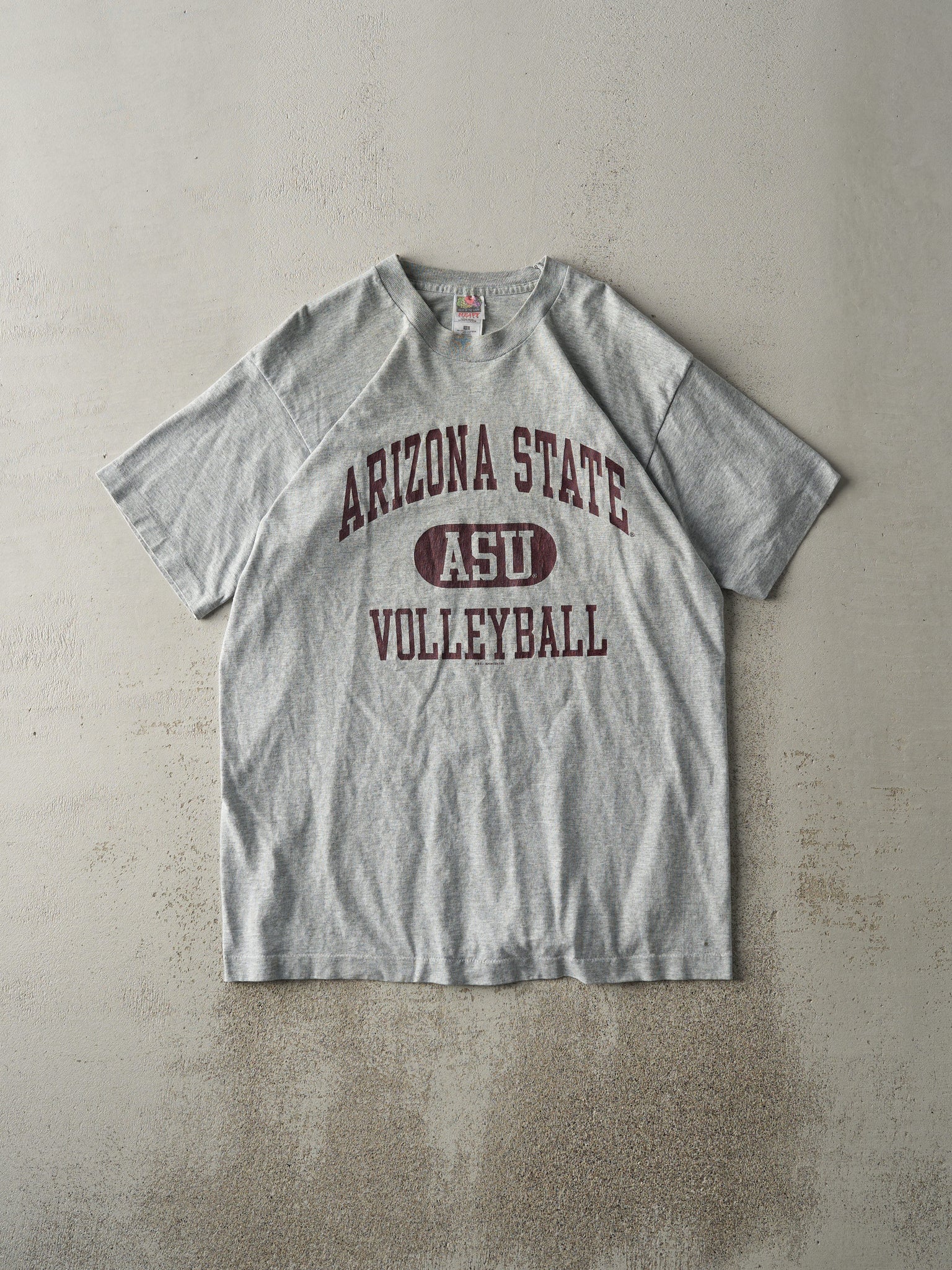 Vintage 90s Grey Arizona State Volleyball Single Stitch Tee (M)