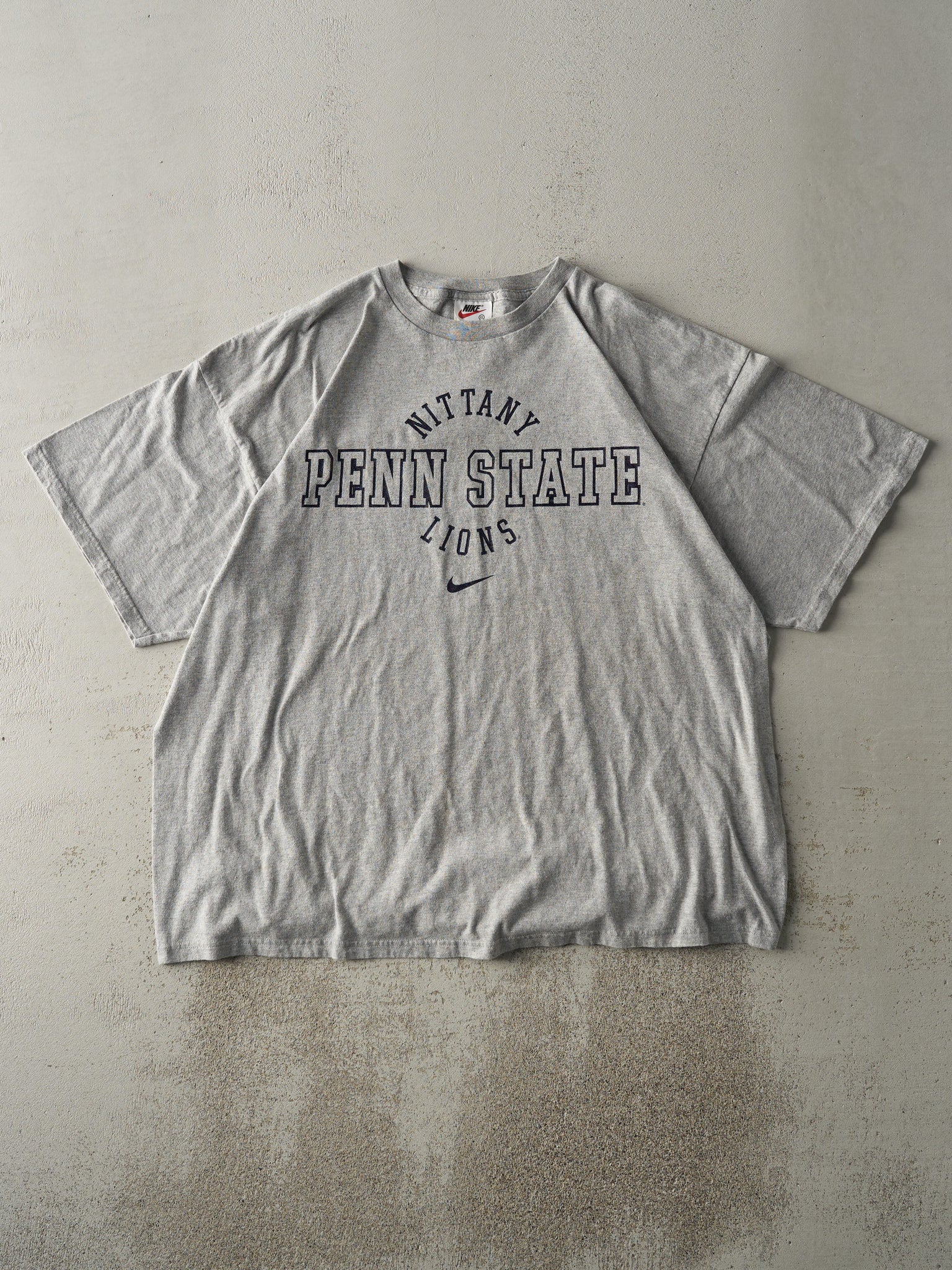 Vintage 90s Grey Nike Penn State University Tee (XL)