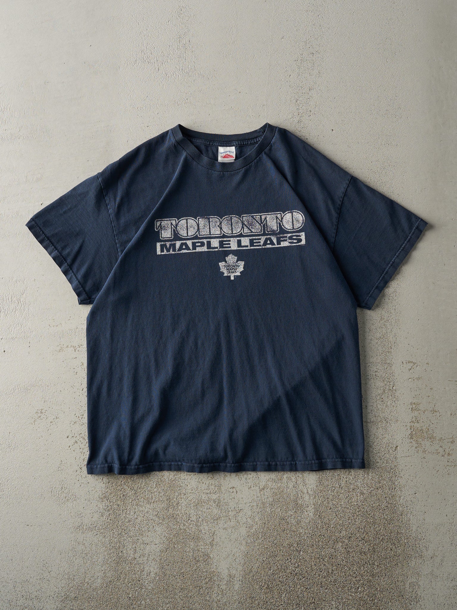 Vintage Y2K Navy Blue Toronto Maple Leafs Tee (M)