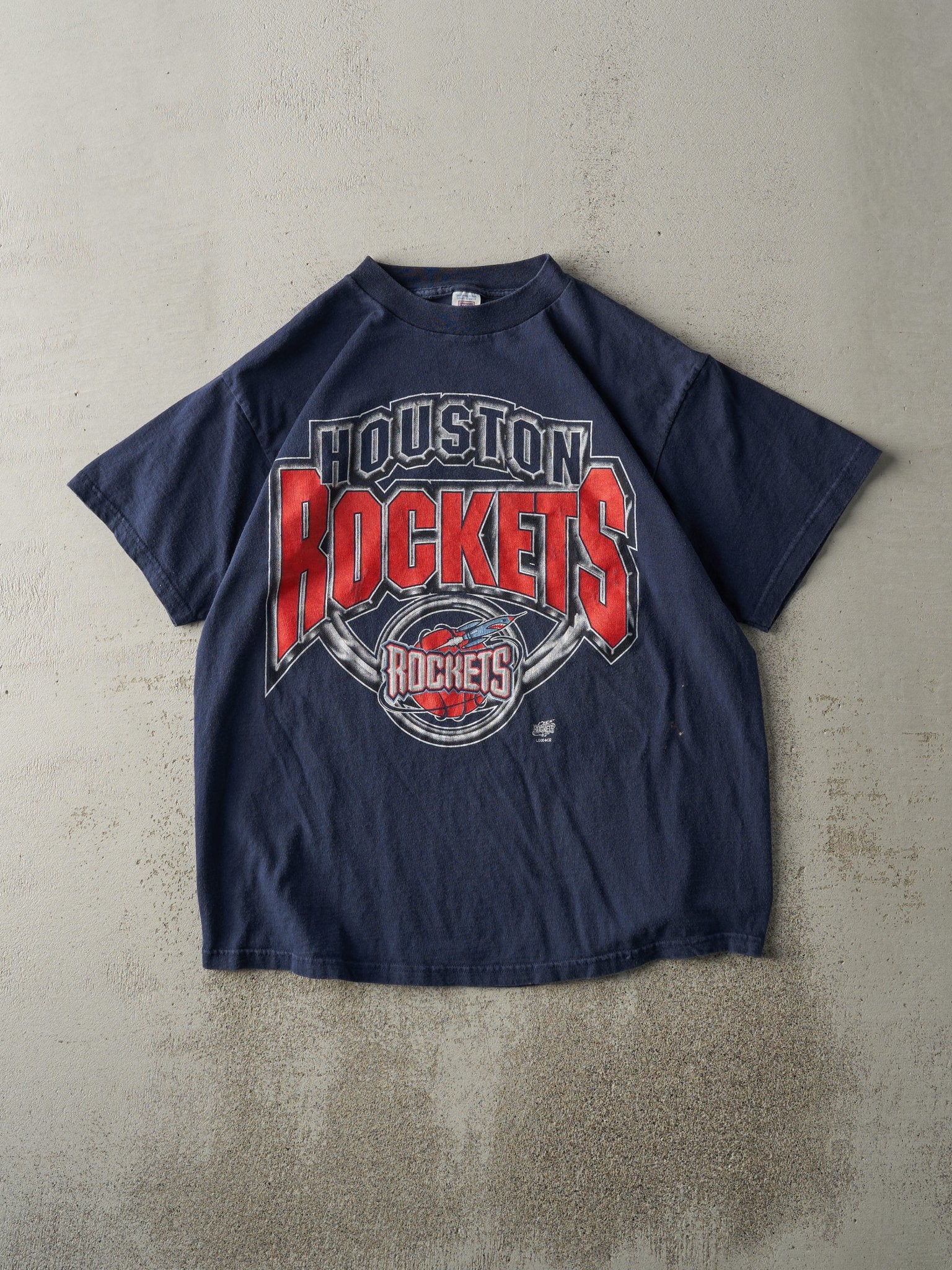 Vintage 90s Navy Blue Houston Rockets Tee (M/L)