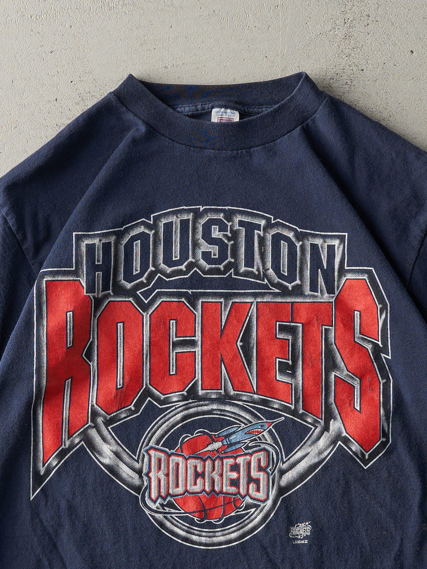 Vintage 90s Navy Blue Houston Rockets Tee (M/L)