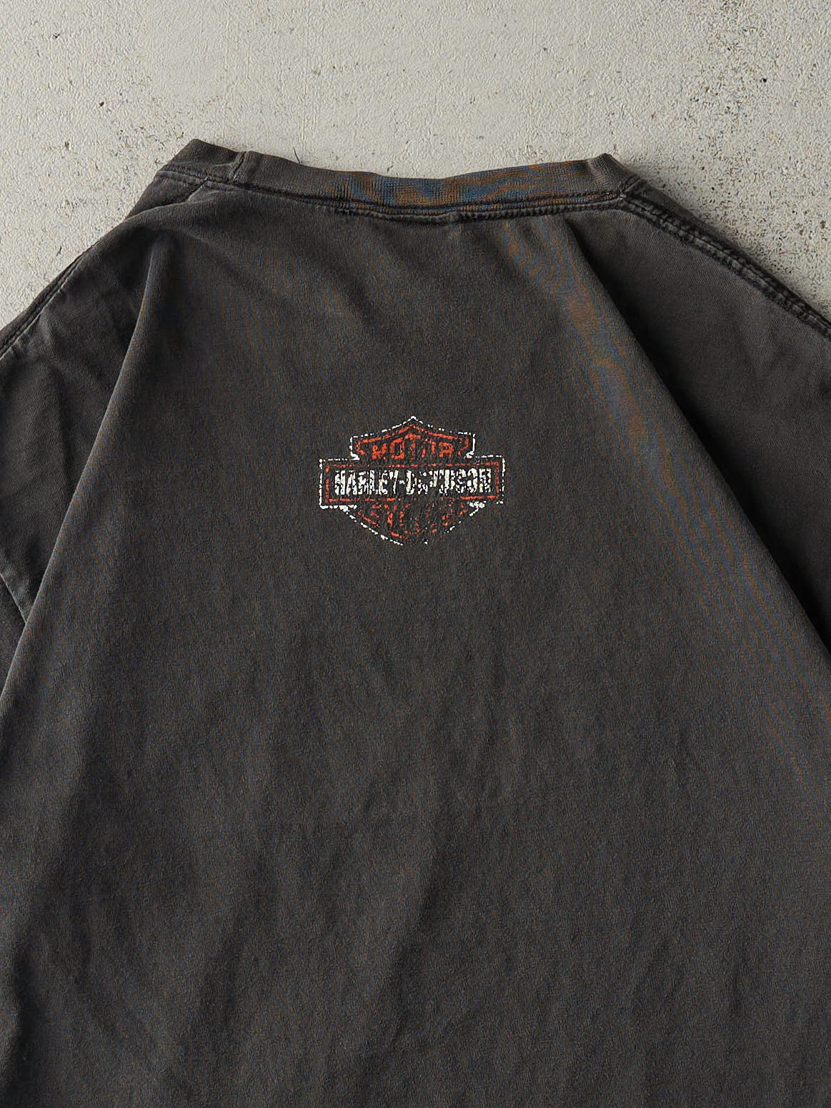 Vintage Y2K Faded Black Harley Davidson Live To Ride Tee (M)