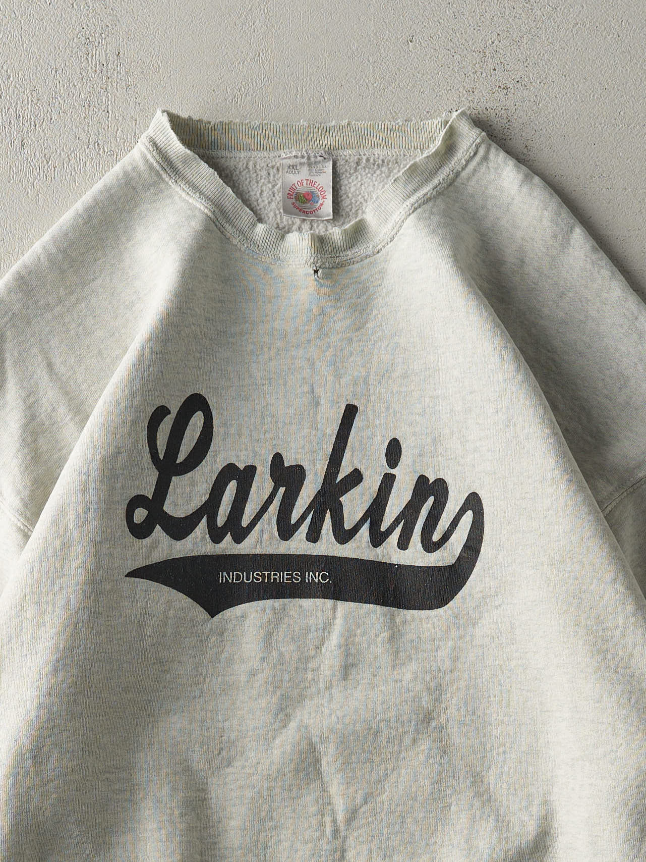 Vintage 90s Heather Grey Larkin Industries Crewneck (XL)