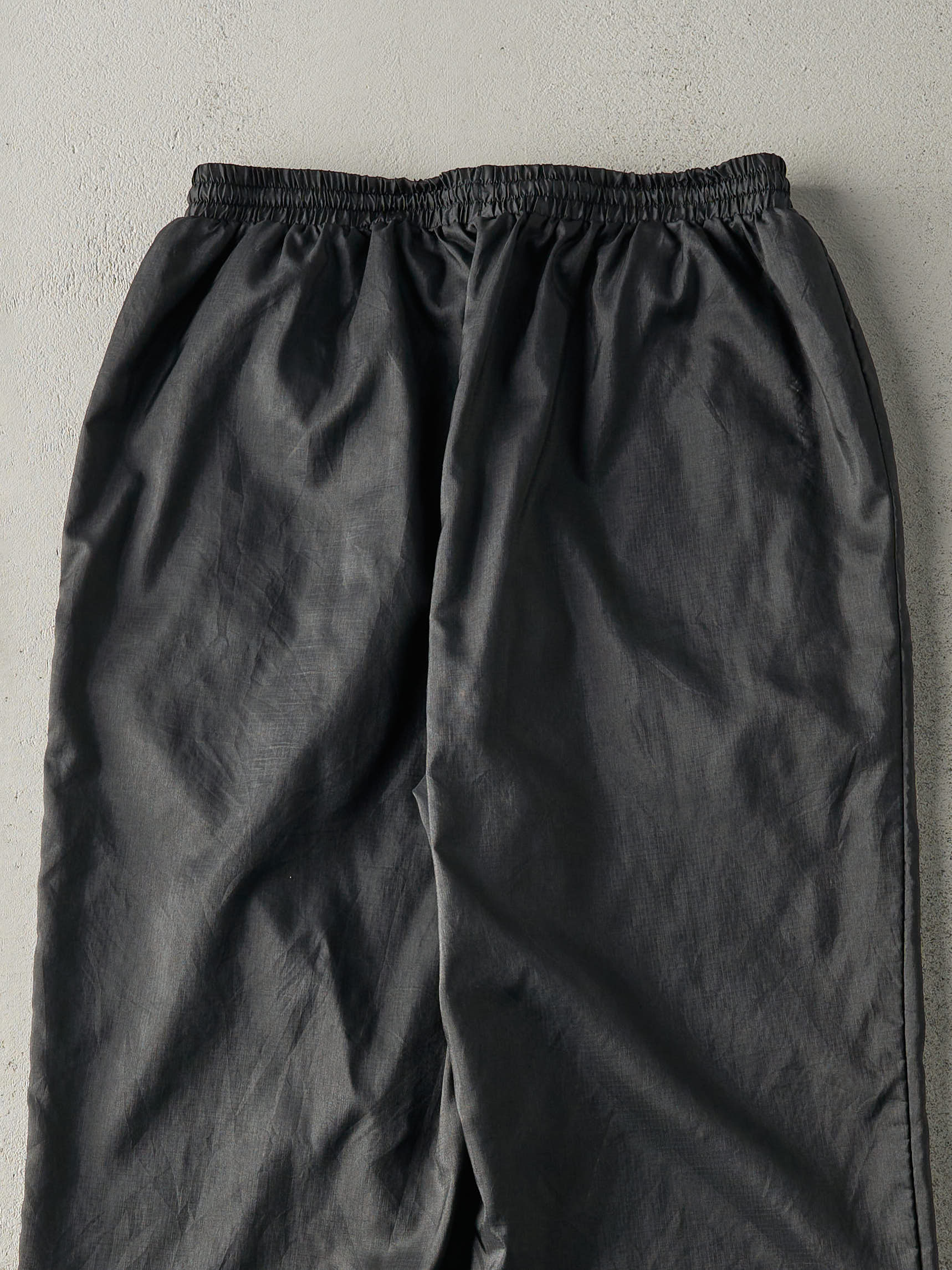 Vintage 90s Black Puma Tonal Logo Windbreaker Pants (30x31)