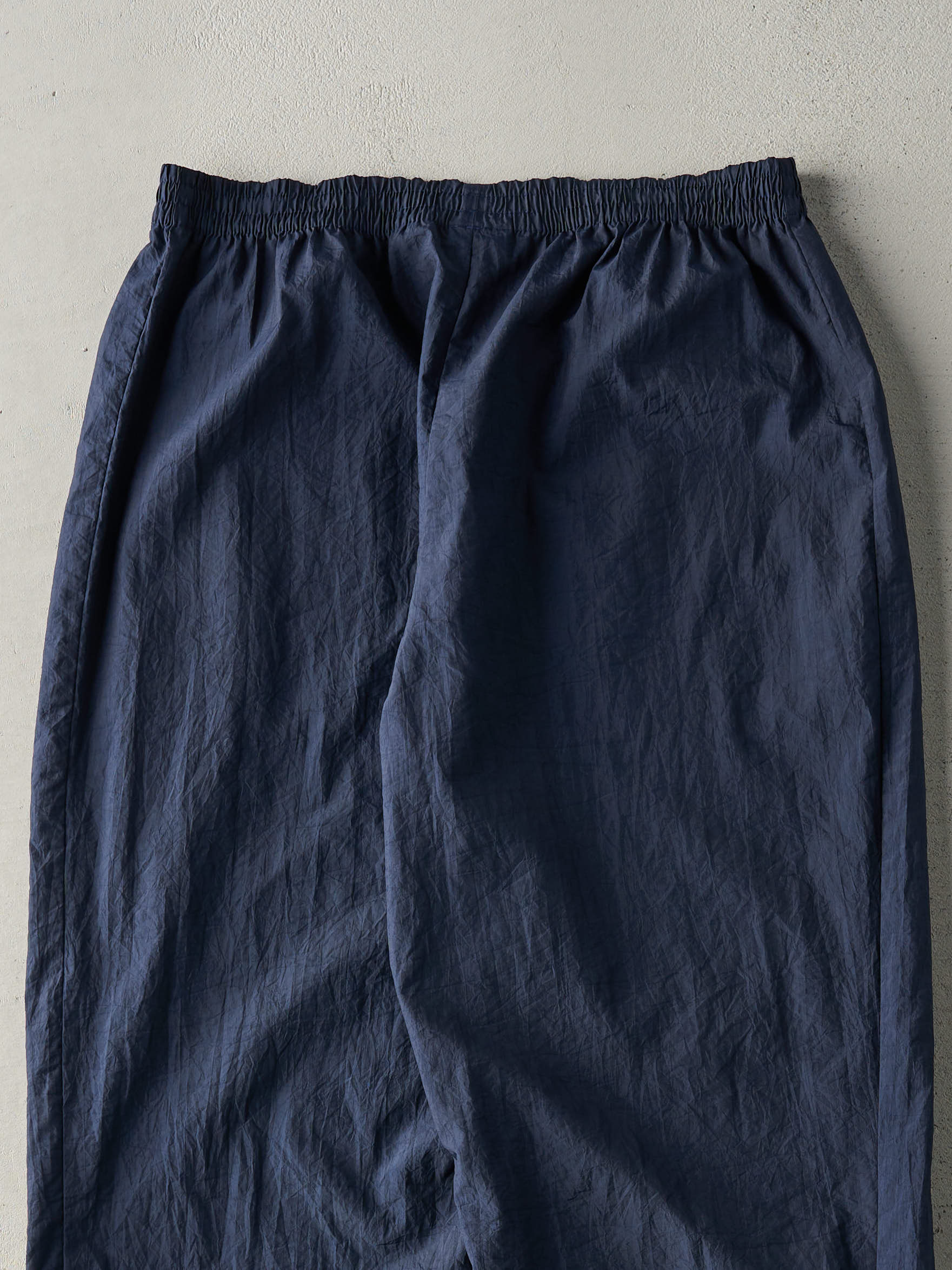 Vintage Y2K Navy Blue Embroidered Reebok Windbreaker Pants (33x31.5)