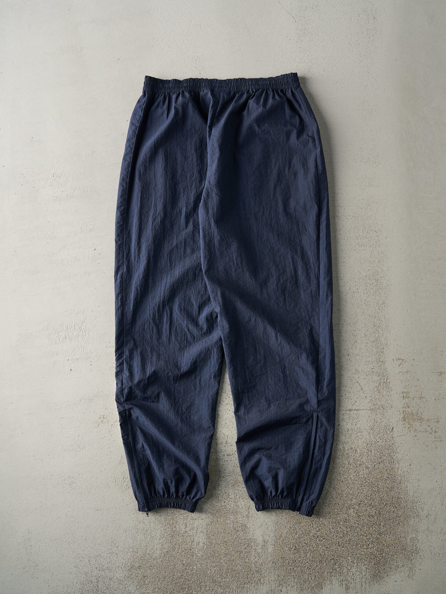 Vintage Y2K Navy Blue Embroidered Reebok Windbreaker Pants (33x31.5)