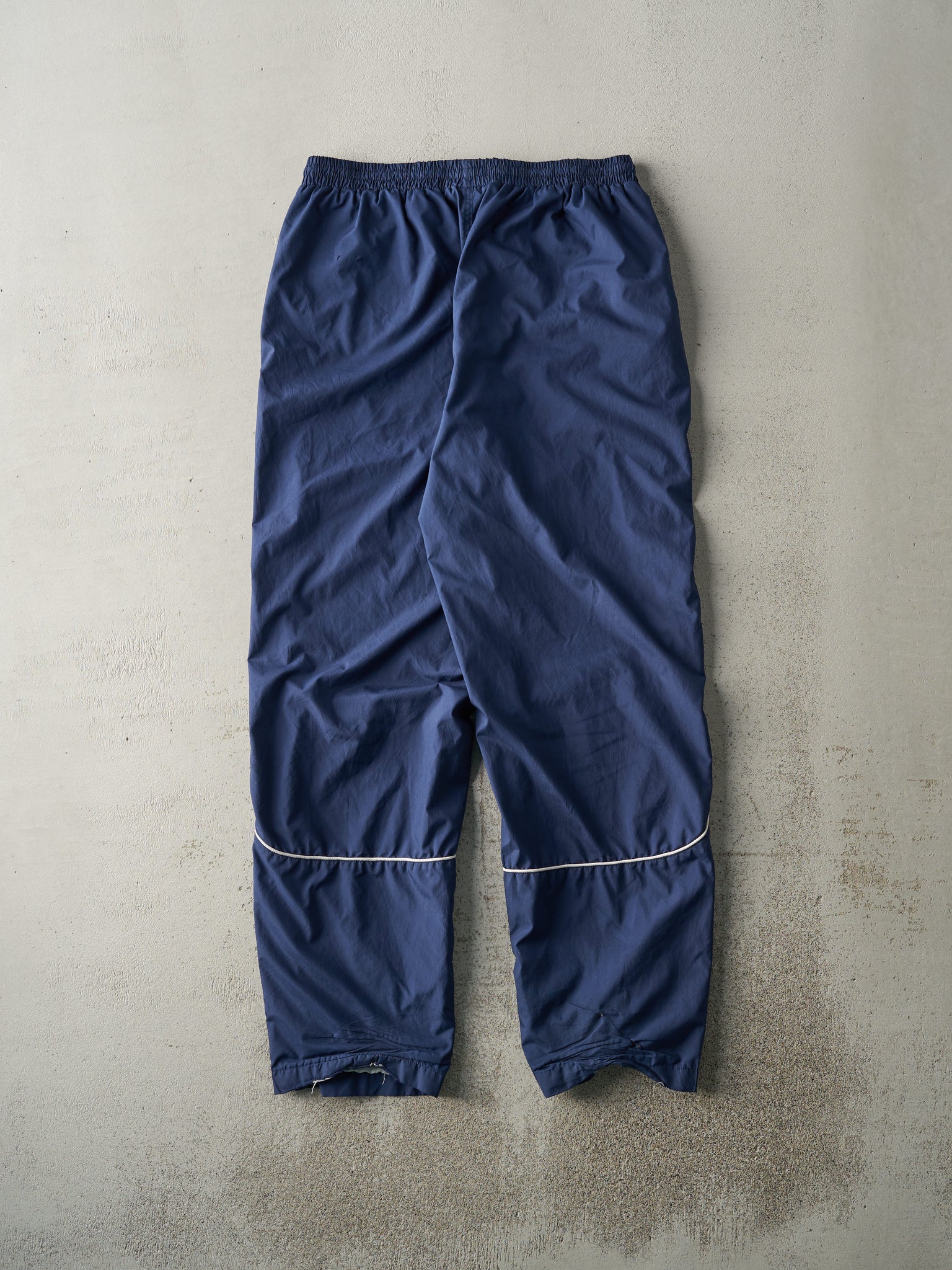 Vintage 90s Navy Blue Umbro Windbreaker Pants (32x31)