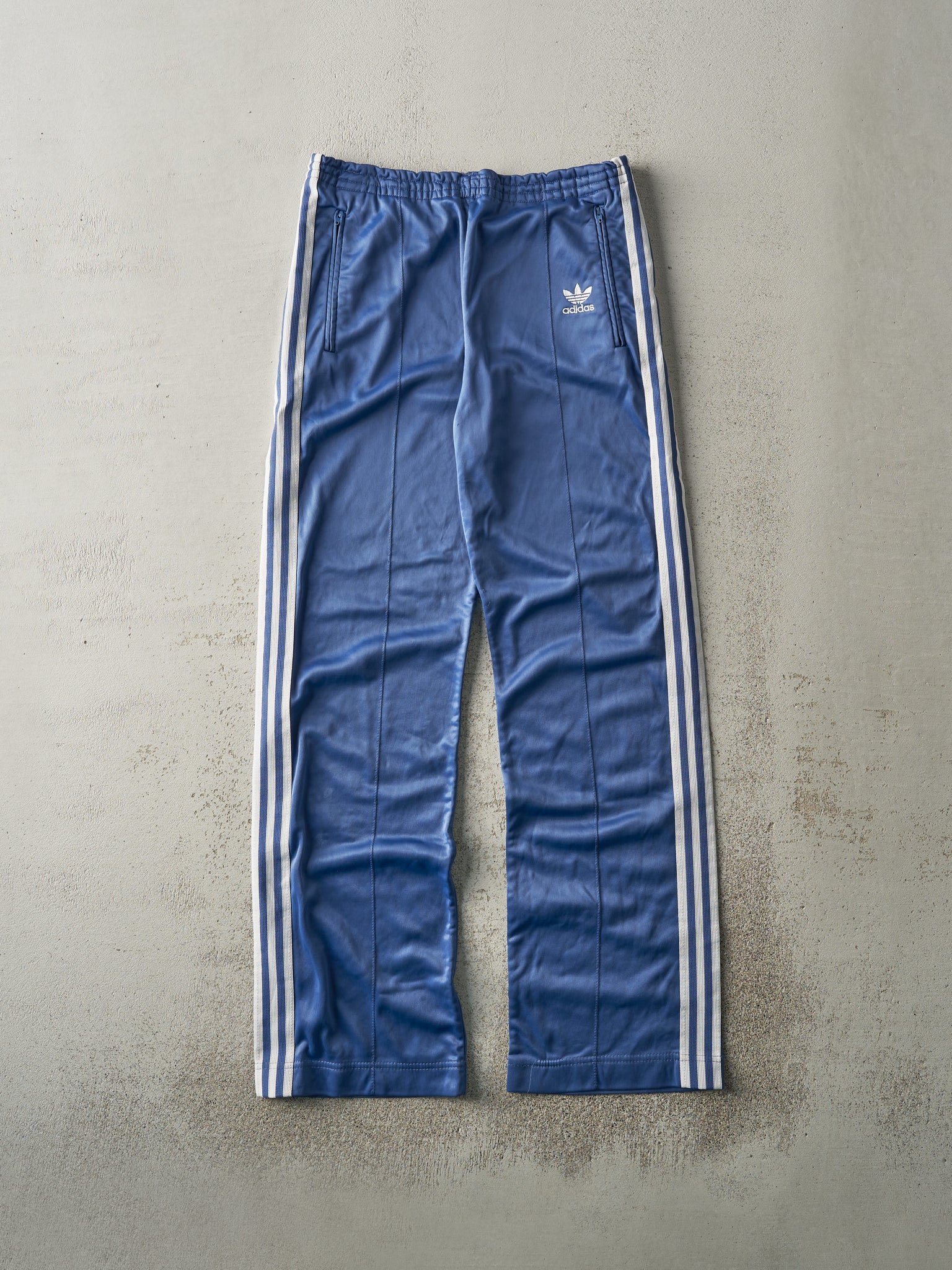 Vintage 90s Slate Blue Adidas Track Pants (32x32)