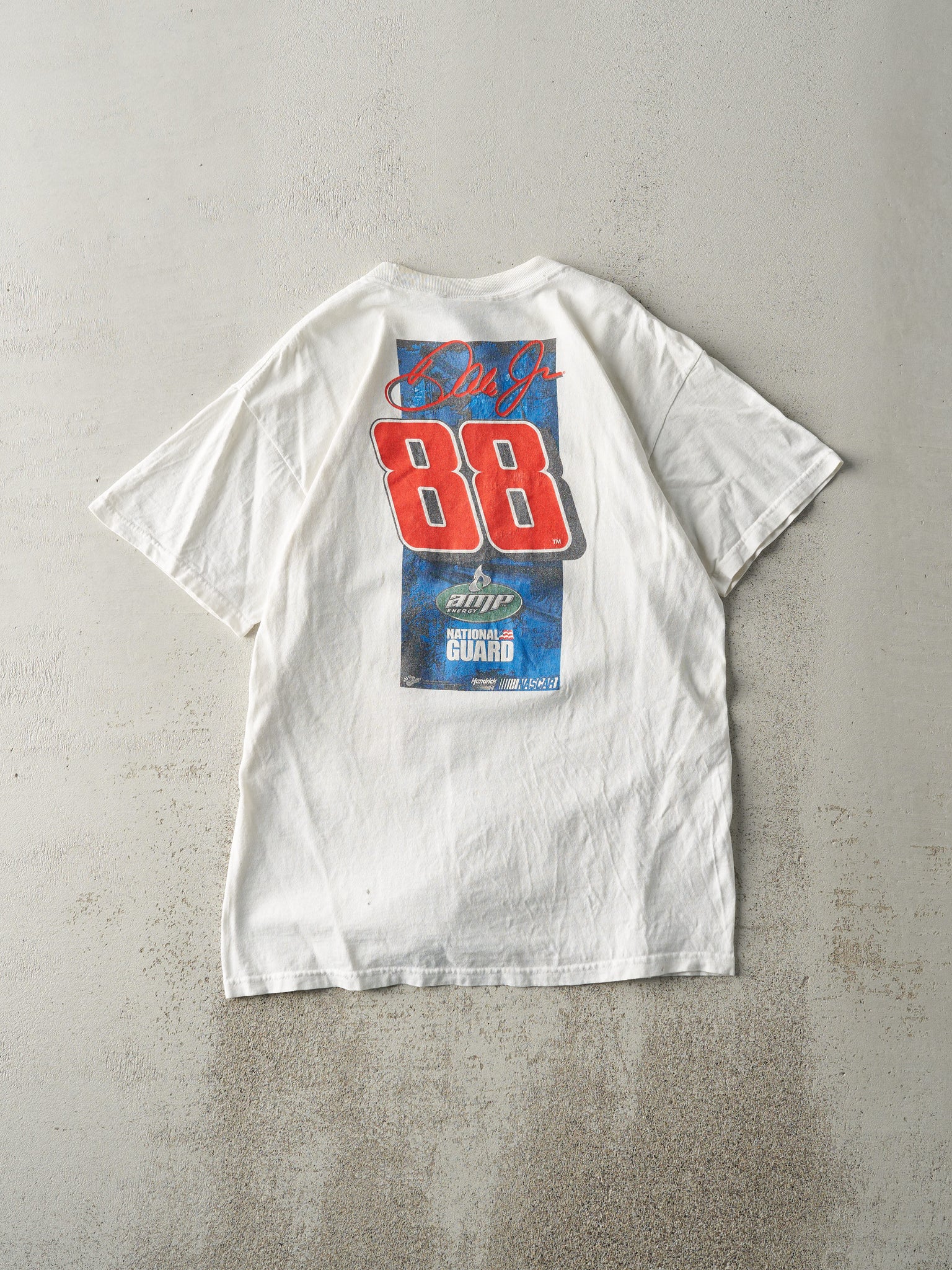 Vintage 08' White Dale Earnhardt Jr. Nascar Tee (M)