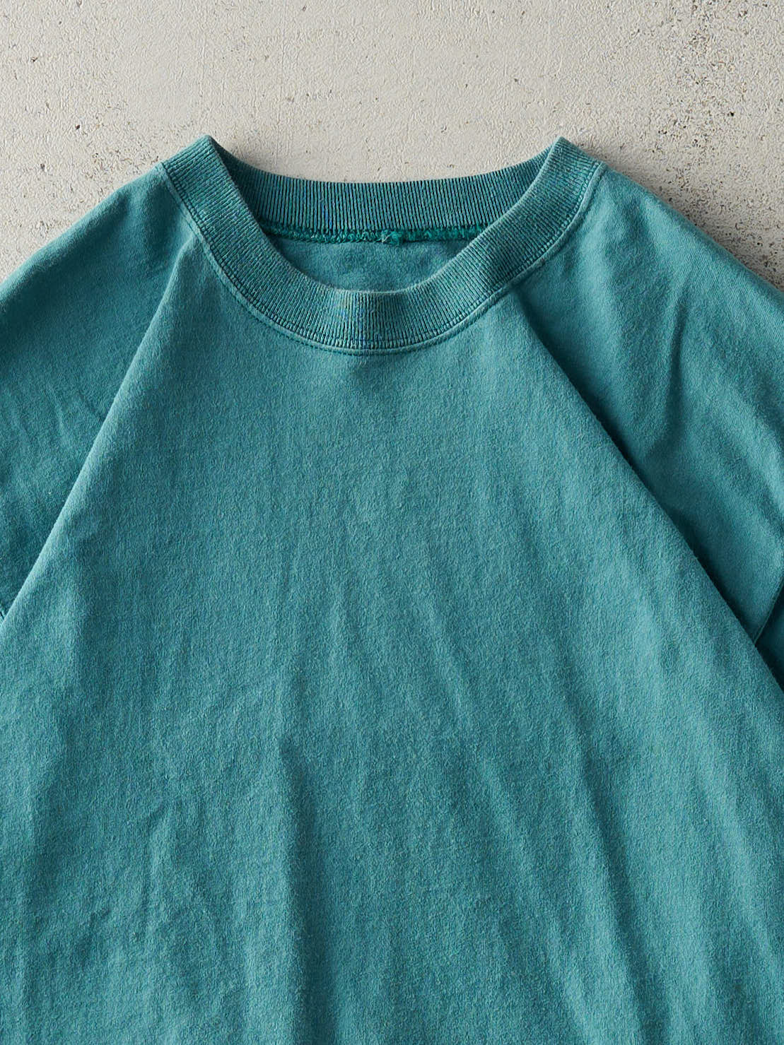 Vintage 90s Teal Blank Tee (M)