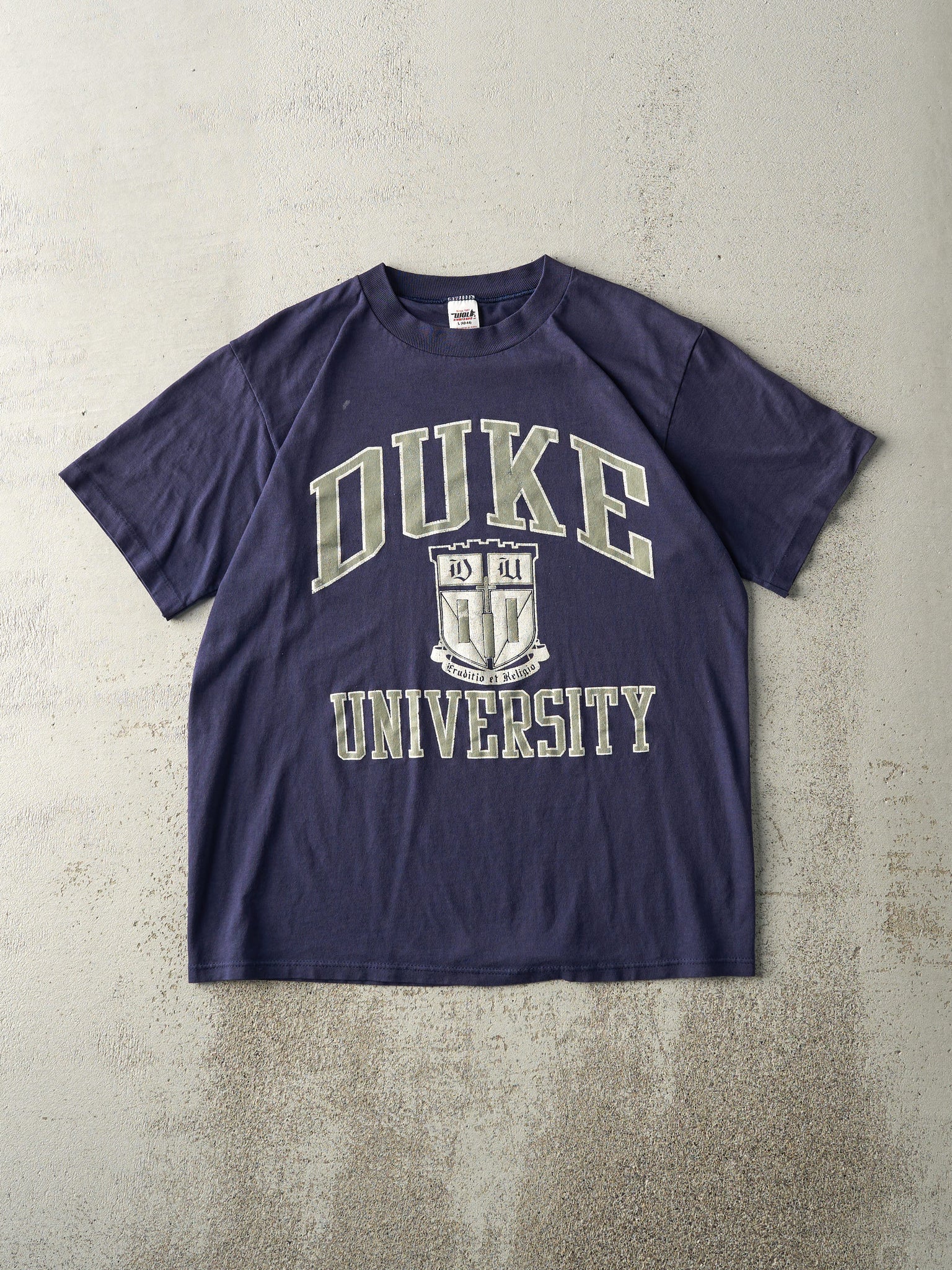 Vintage 80s Navy Blue Duke University Single Stitch Tee (M)