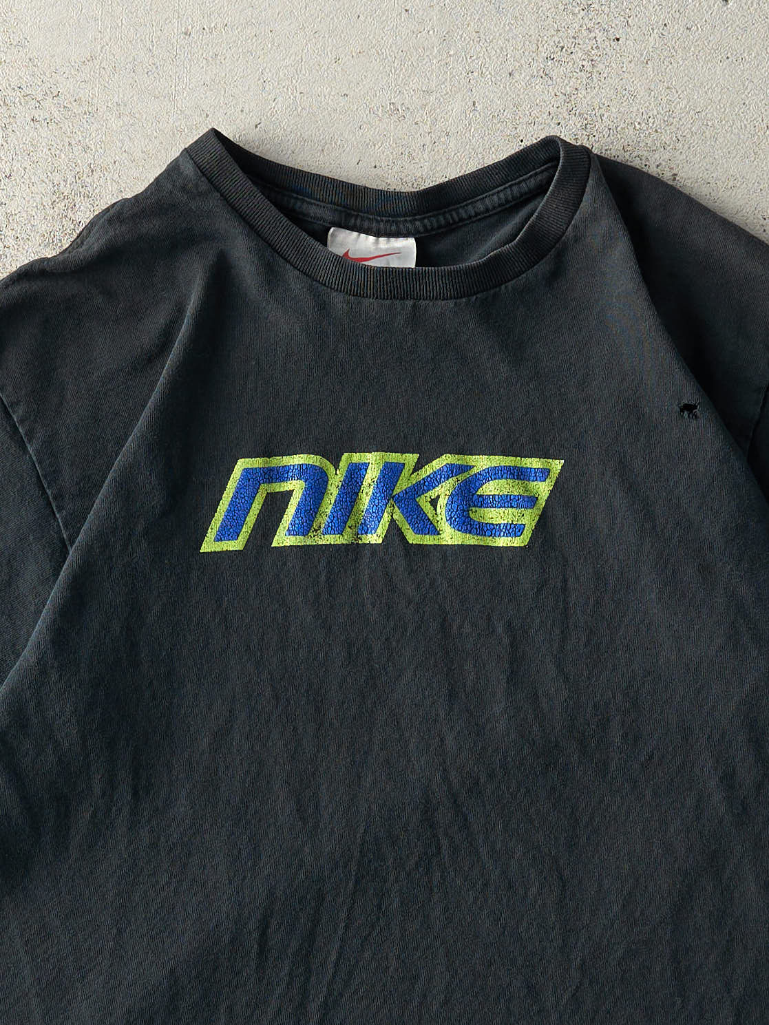 Vintage 90s Black Nike Logo Tee (S)